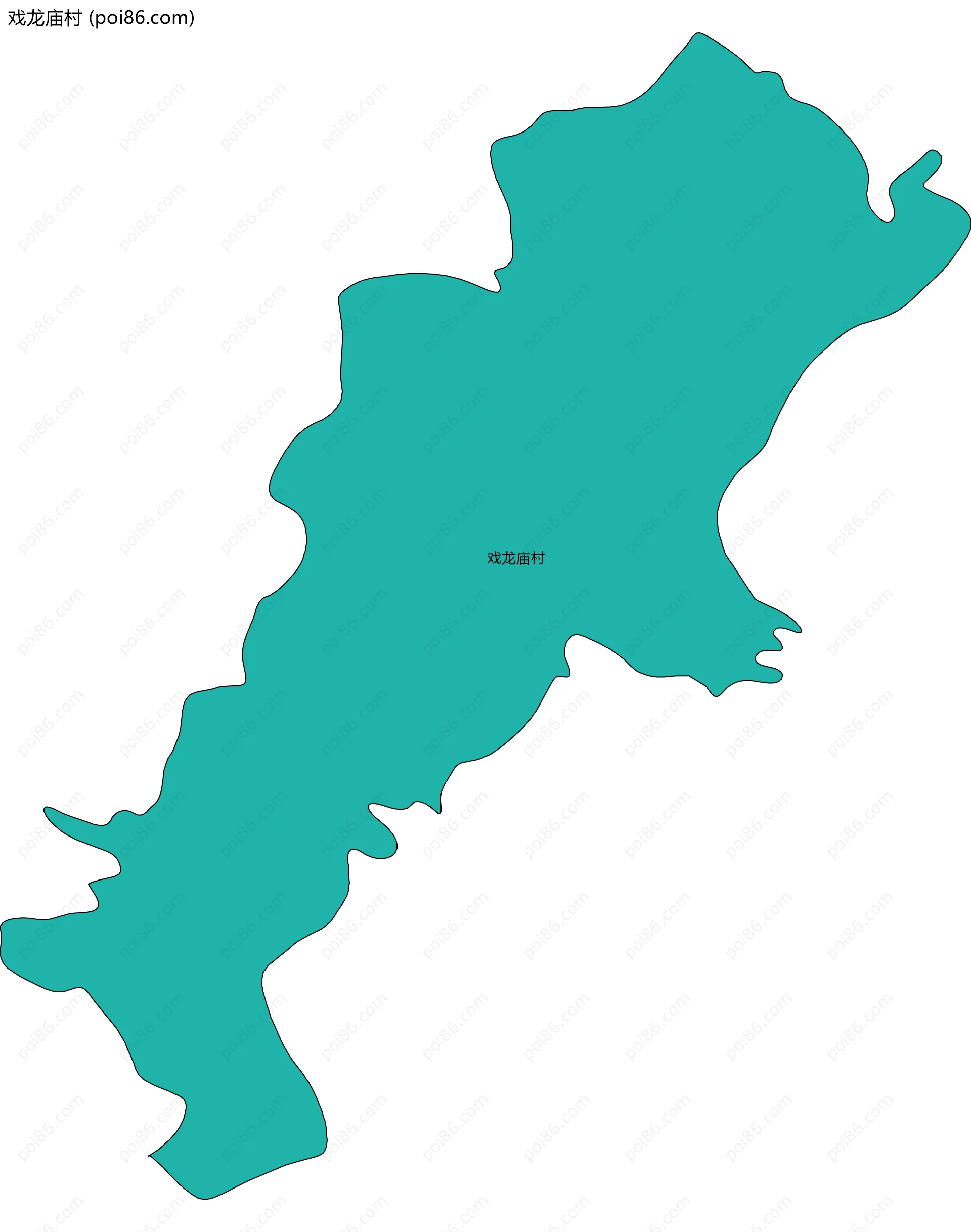 戏龙庙村边界地图