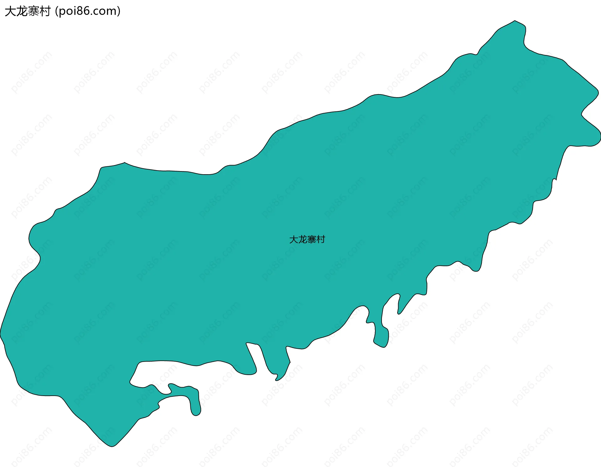 大龙寨村边界地图