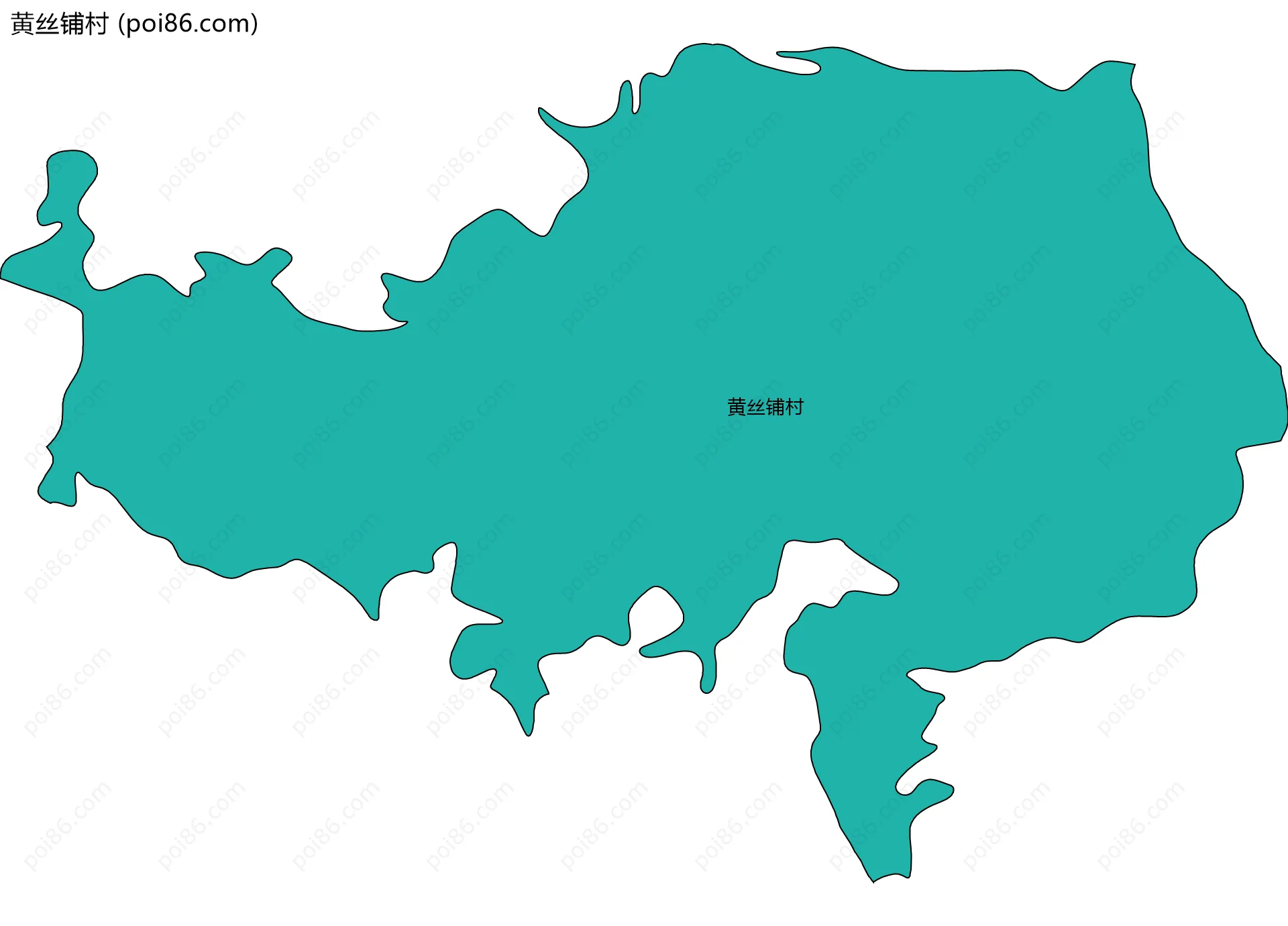 黄丝铺村边界地图
