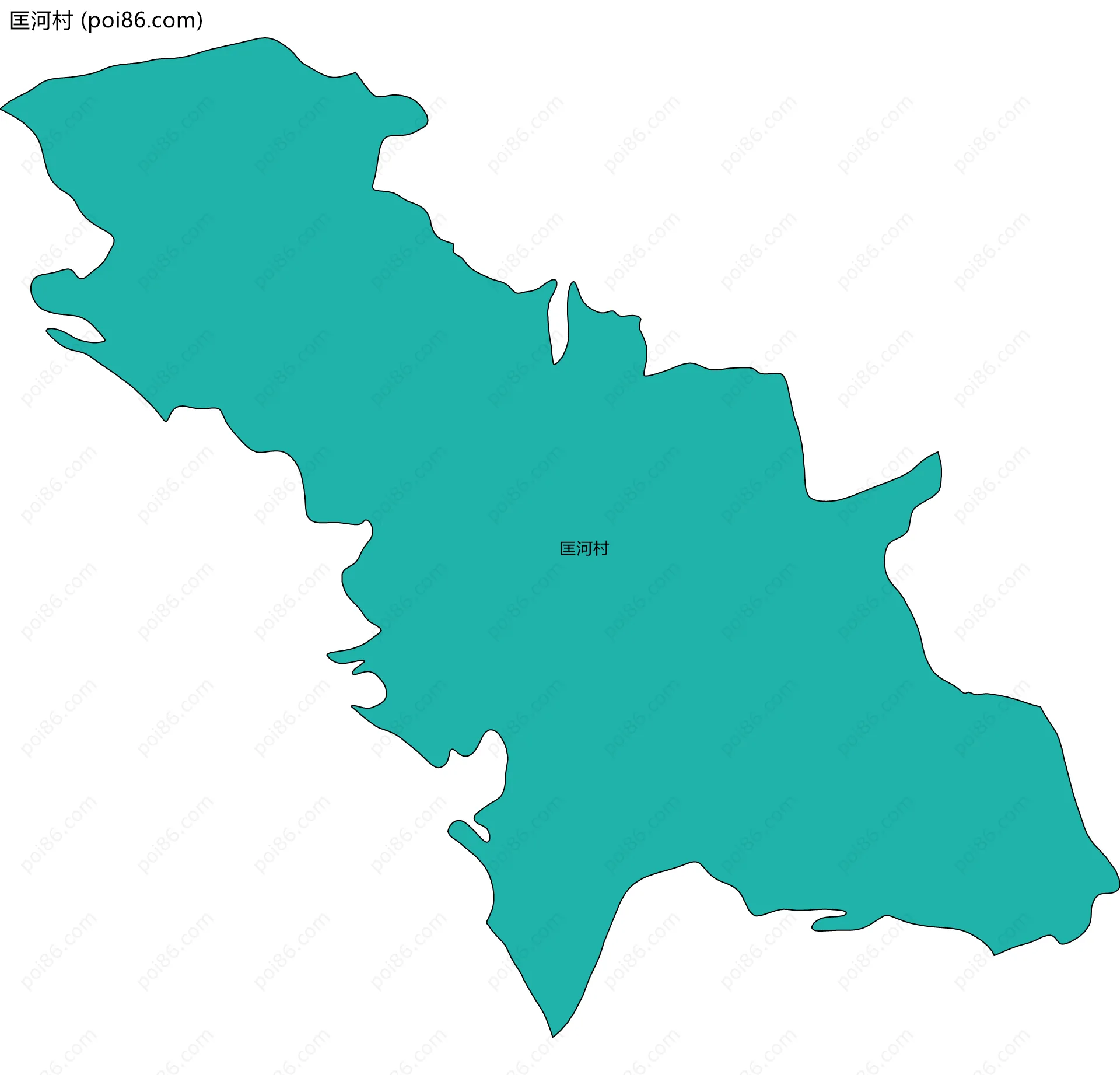 匡河村边界地图