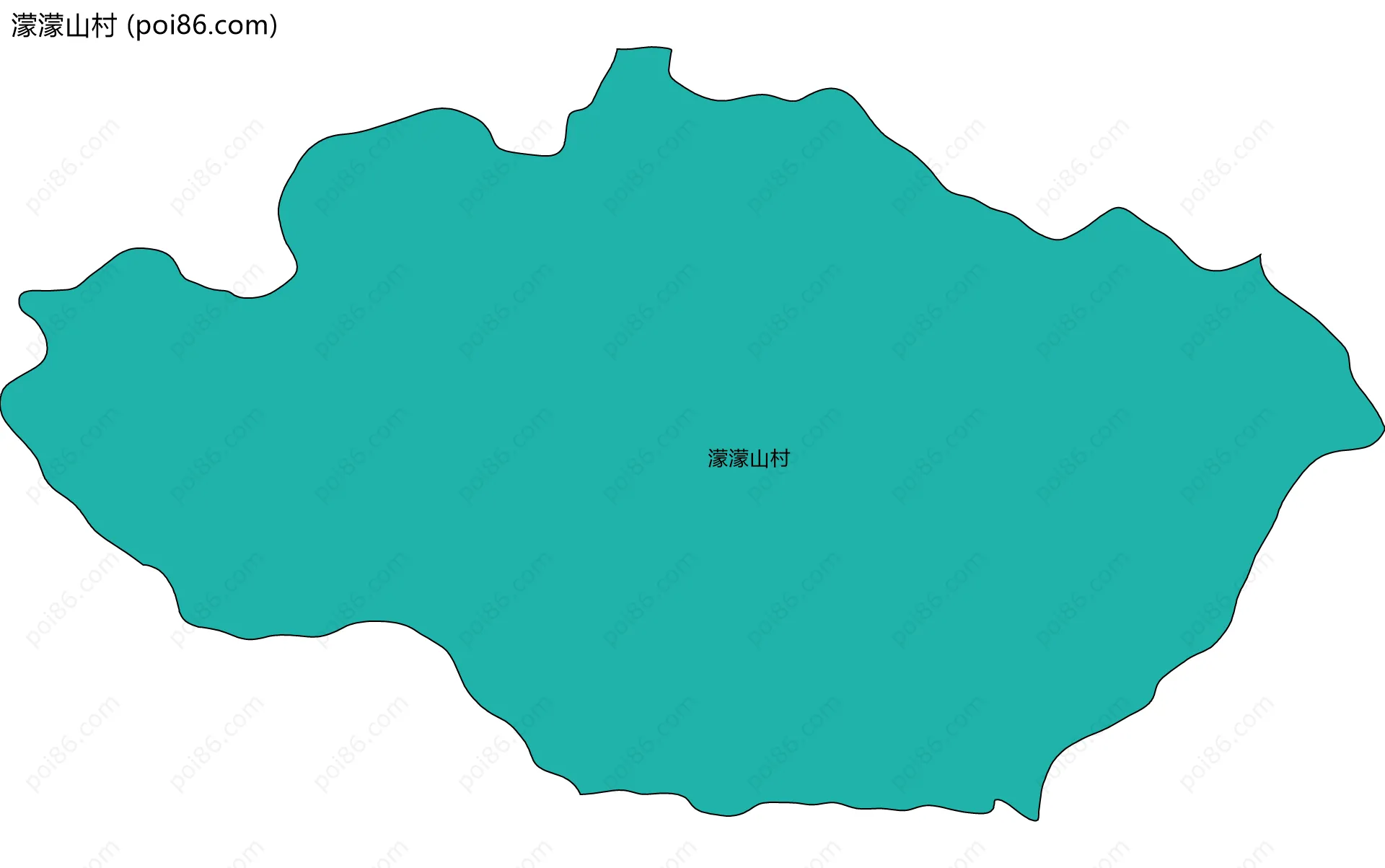 濛濛山村边界地图