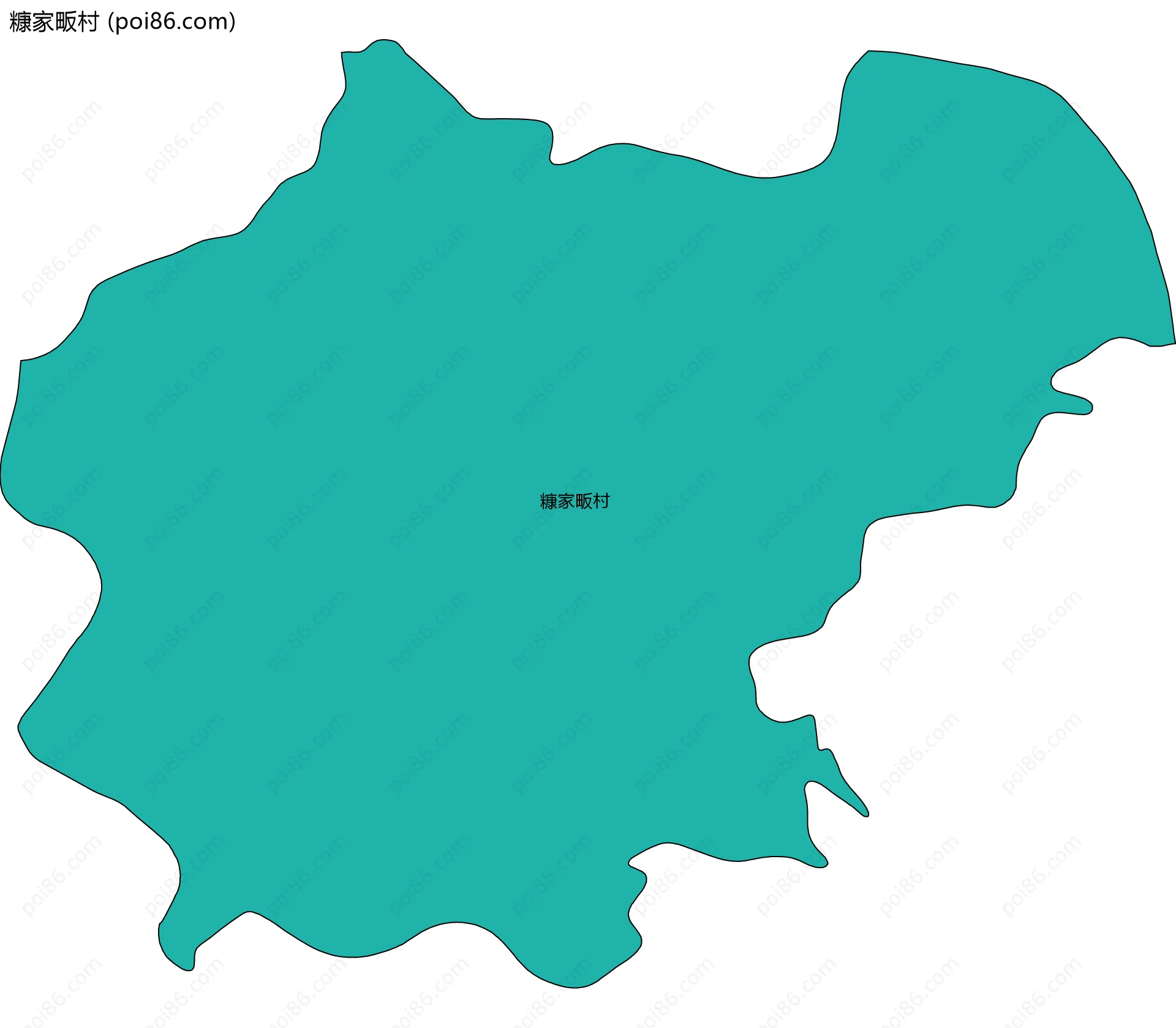 糠家畈村边界地图