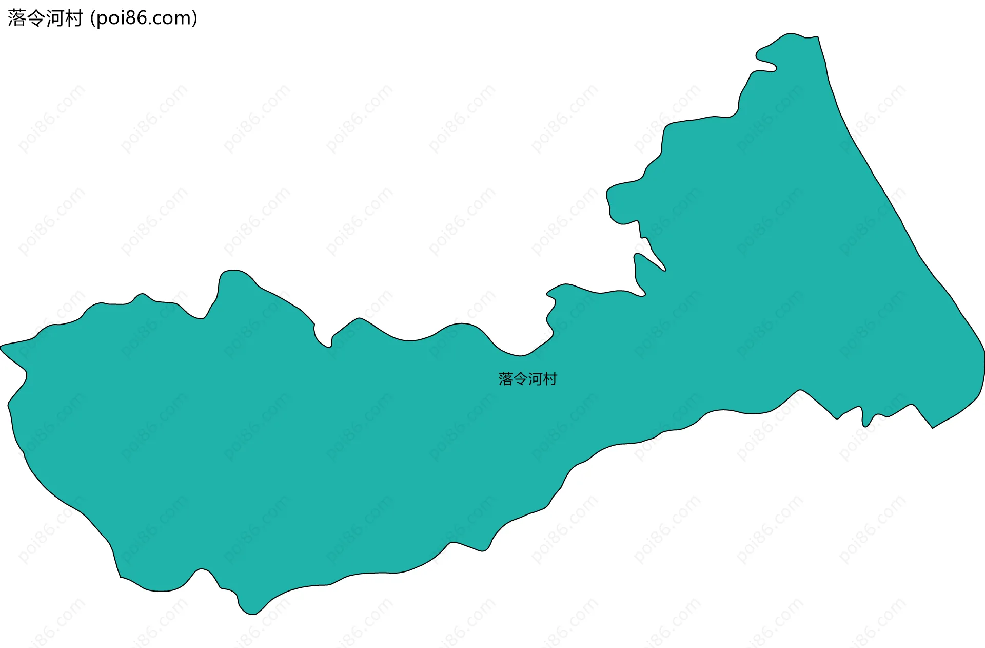 落令河村边界地图