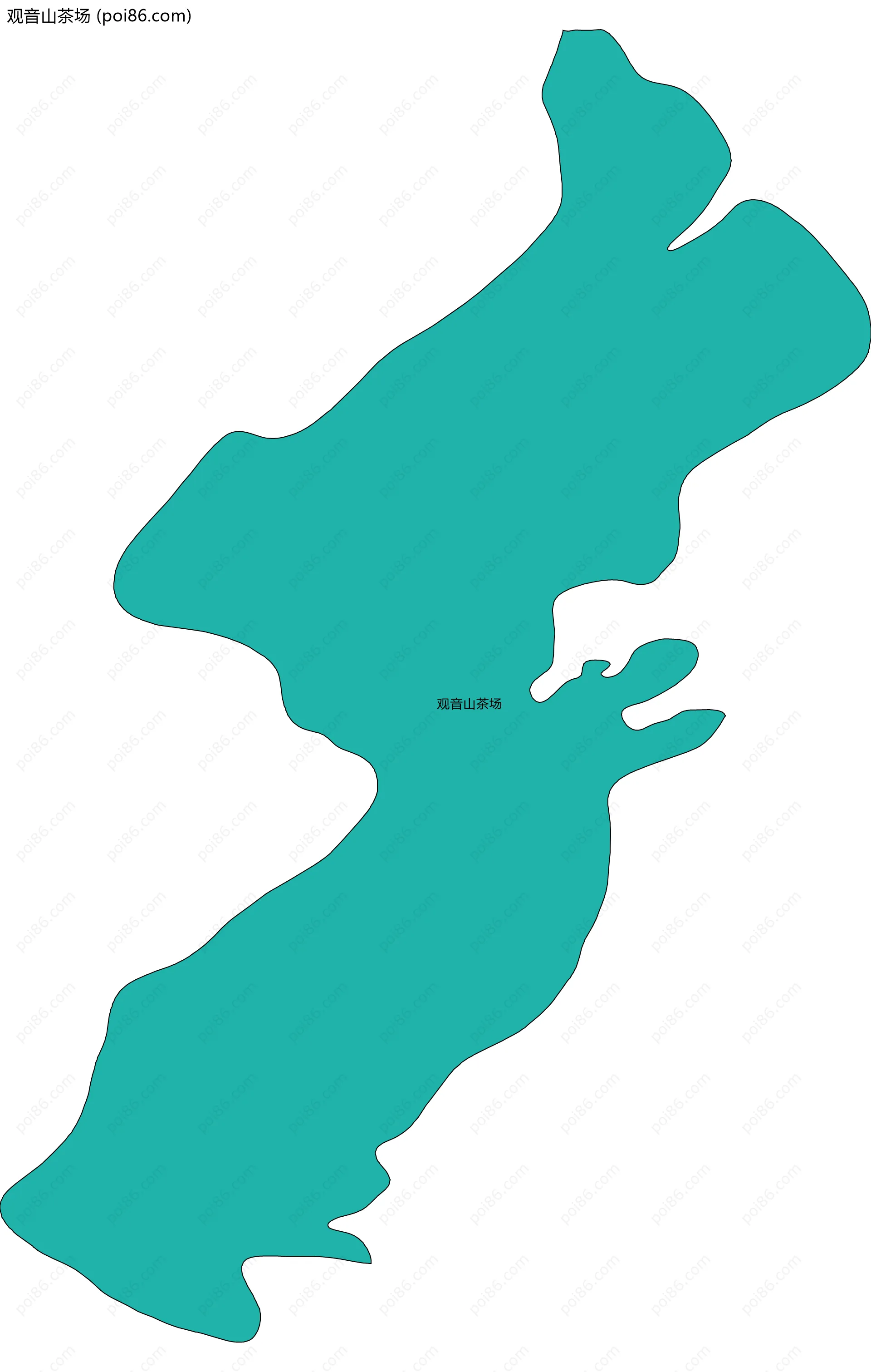观音山茶场边界地图