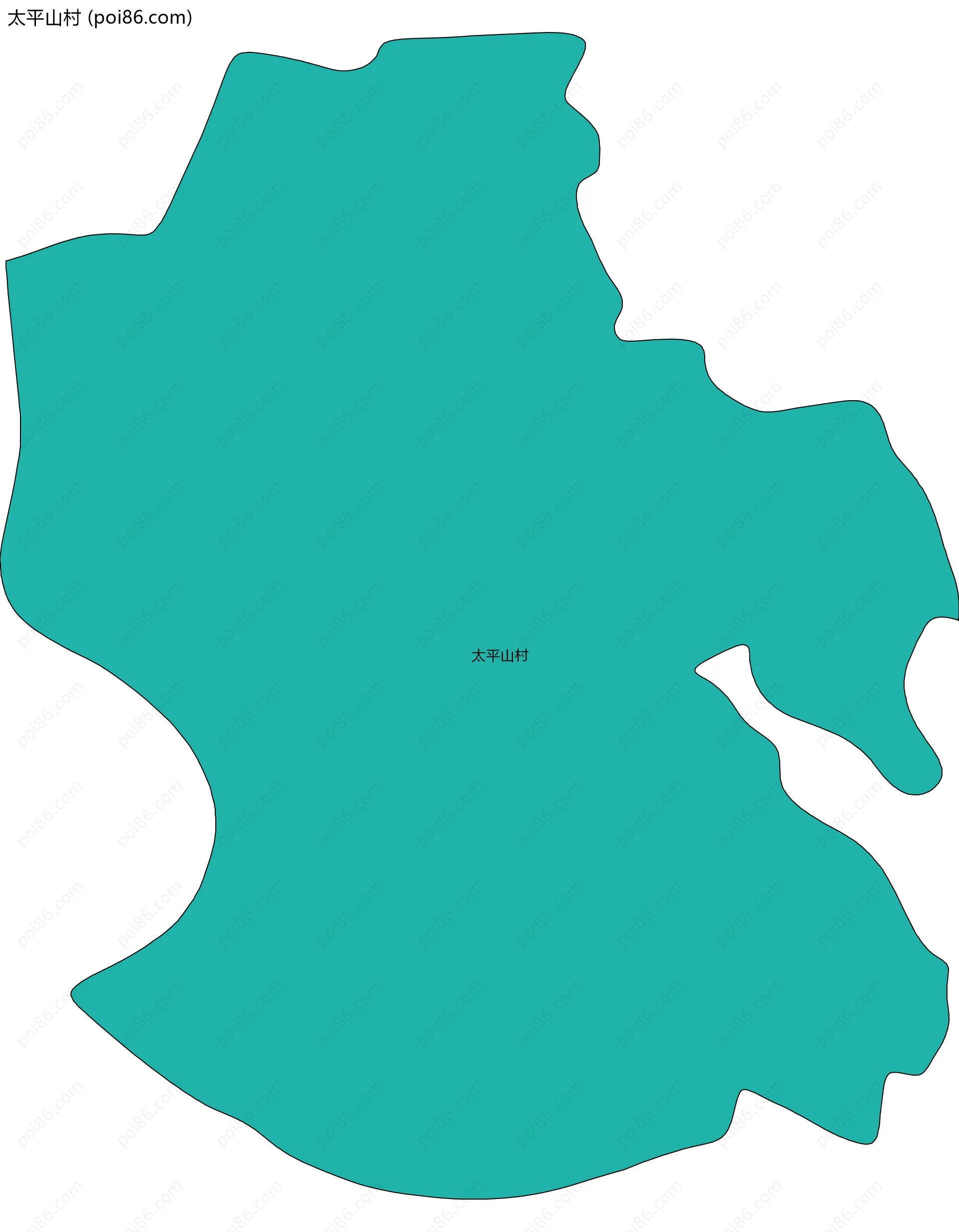 太平山村边界地图