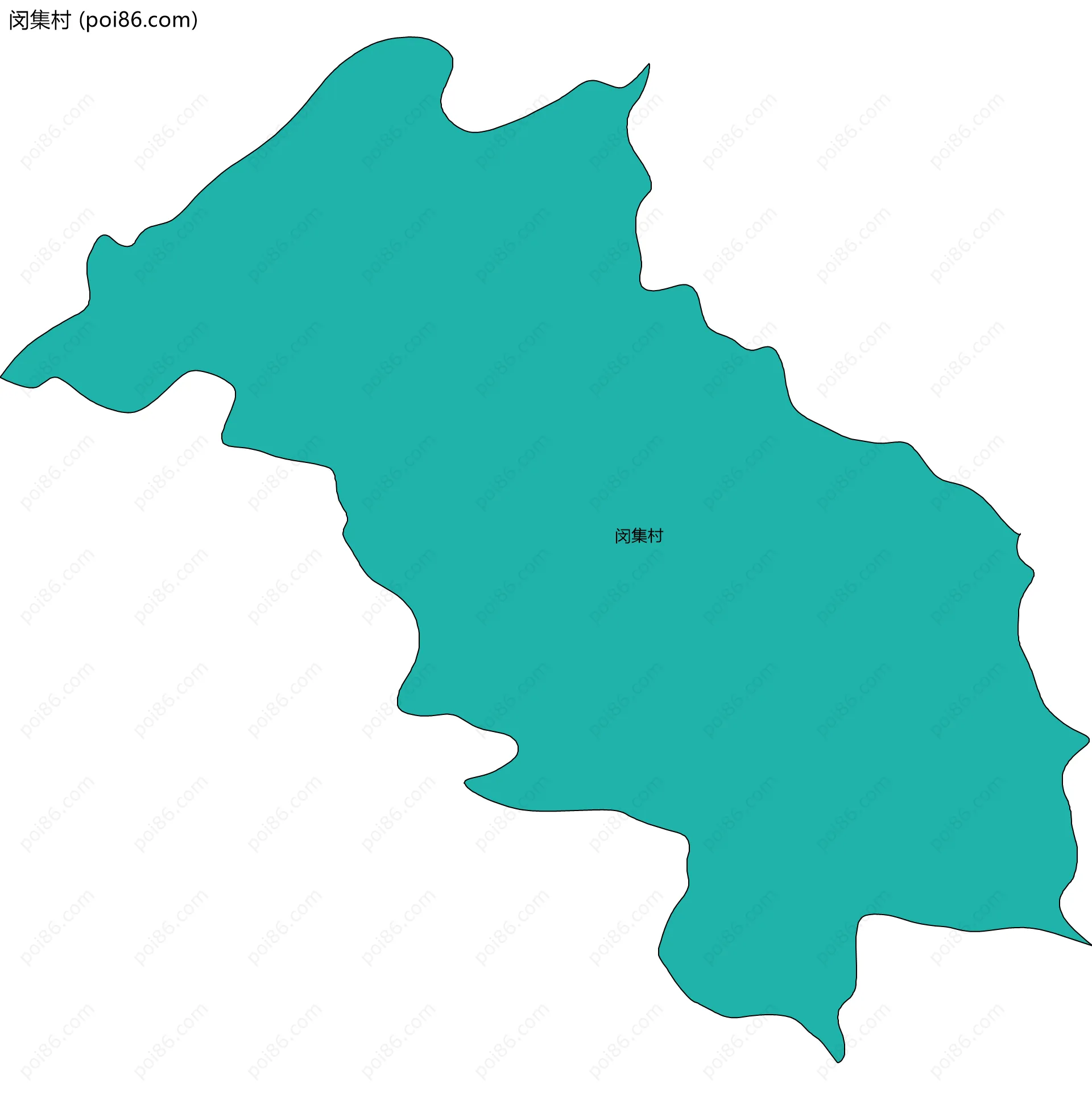 闵集村边界地图