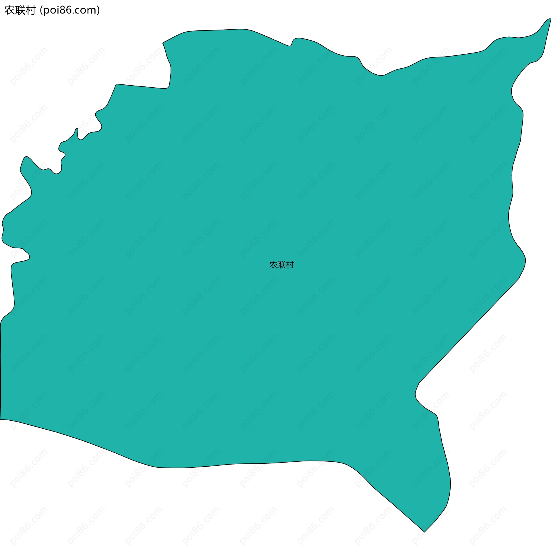农联村边界地图