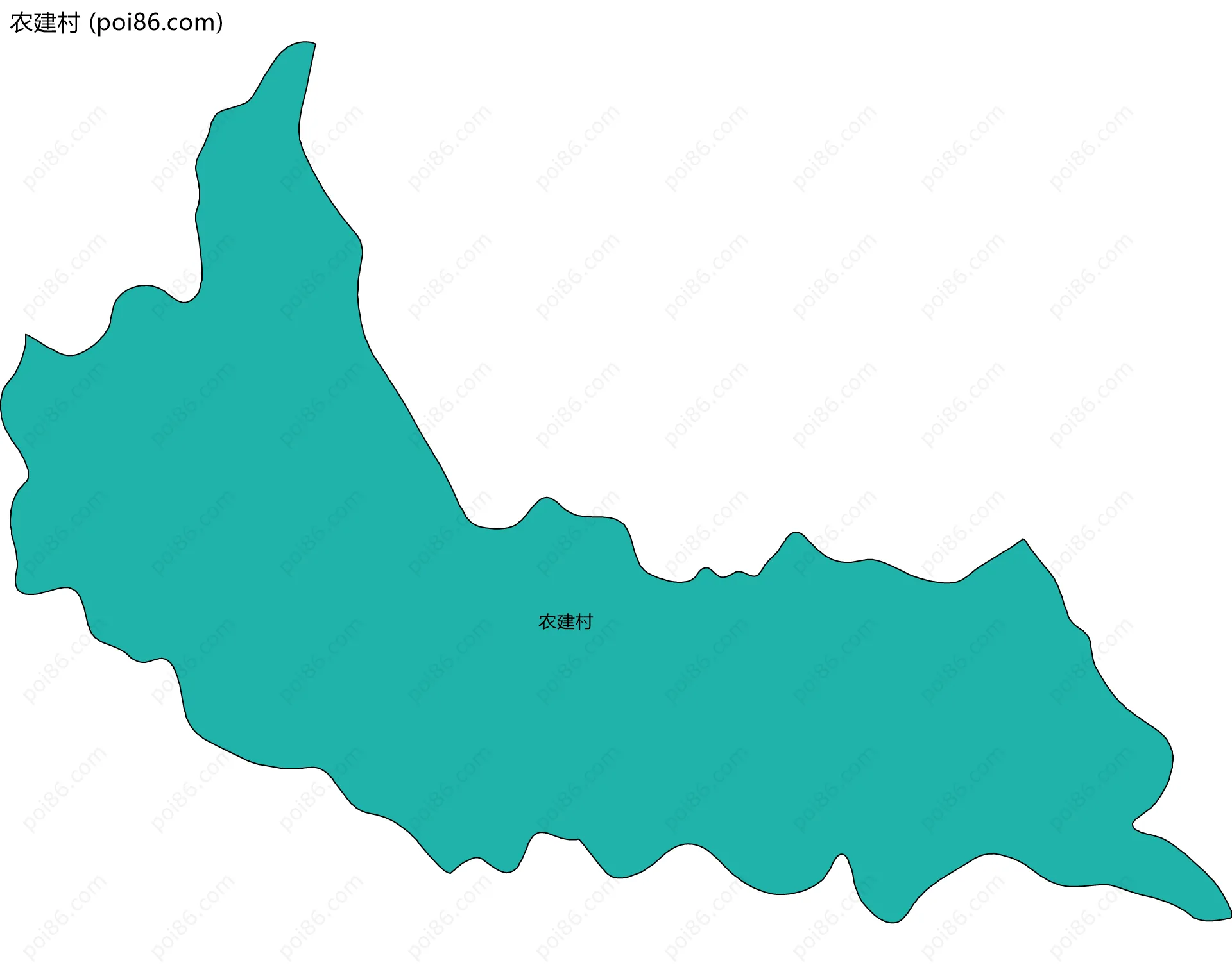 农建村边界地图