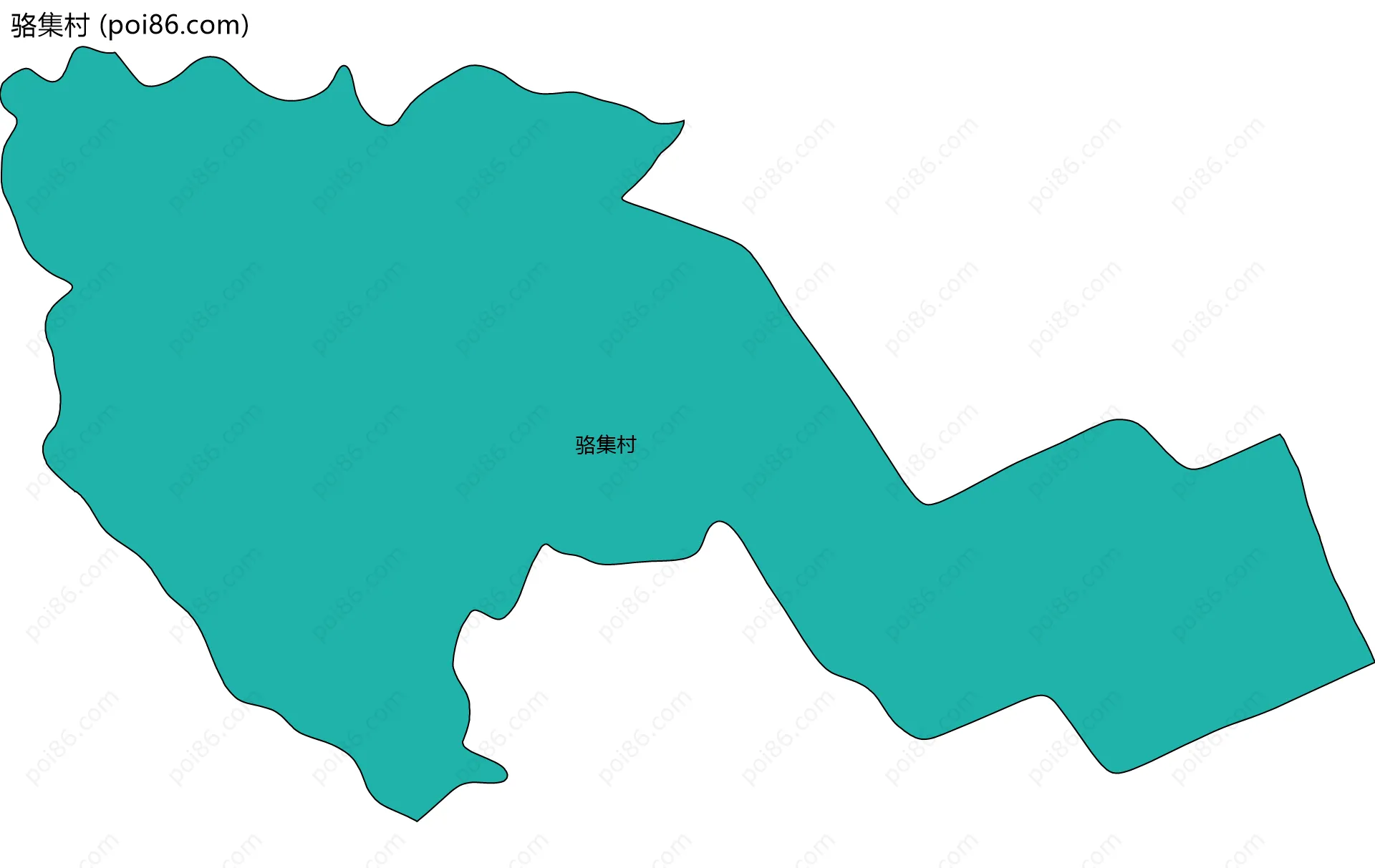 骆集村边界地图