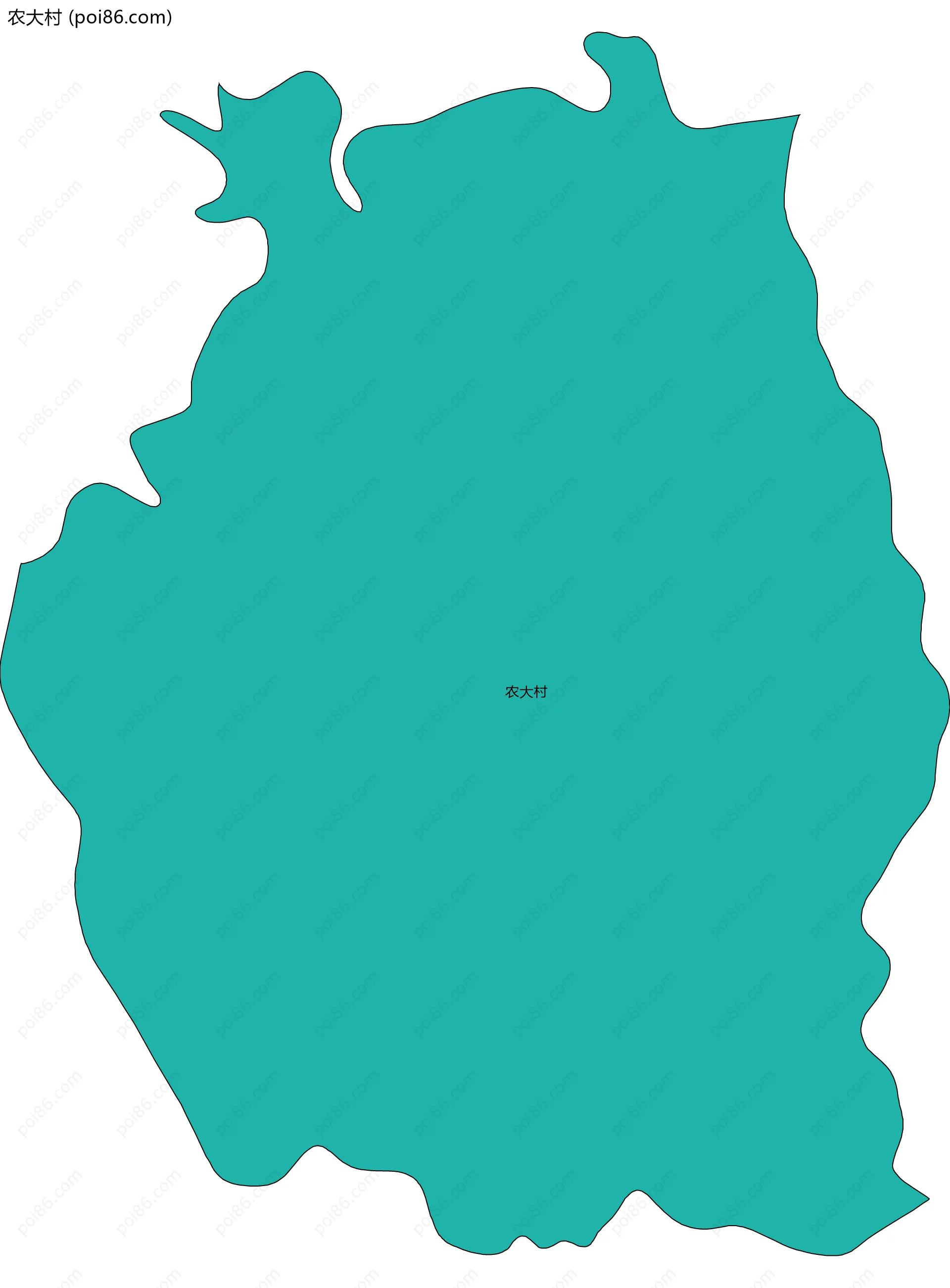 农大村边界地图