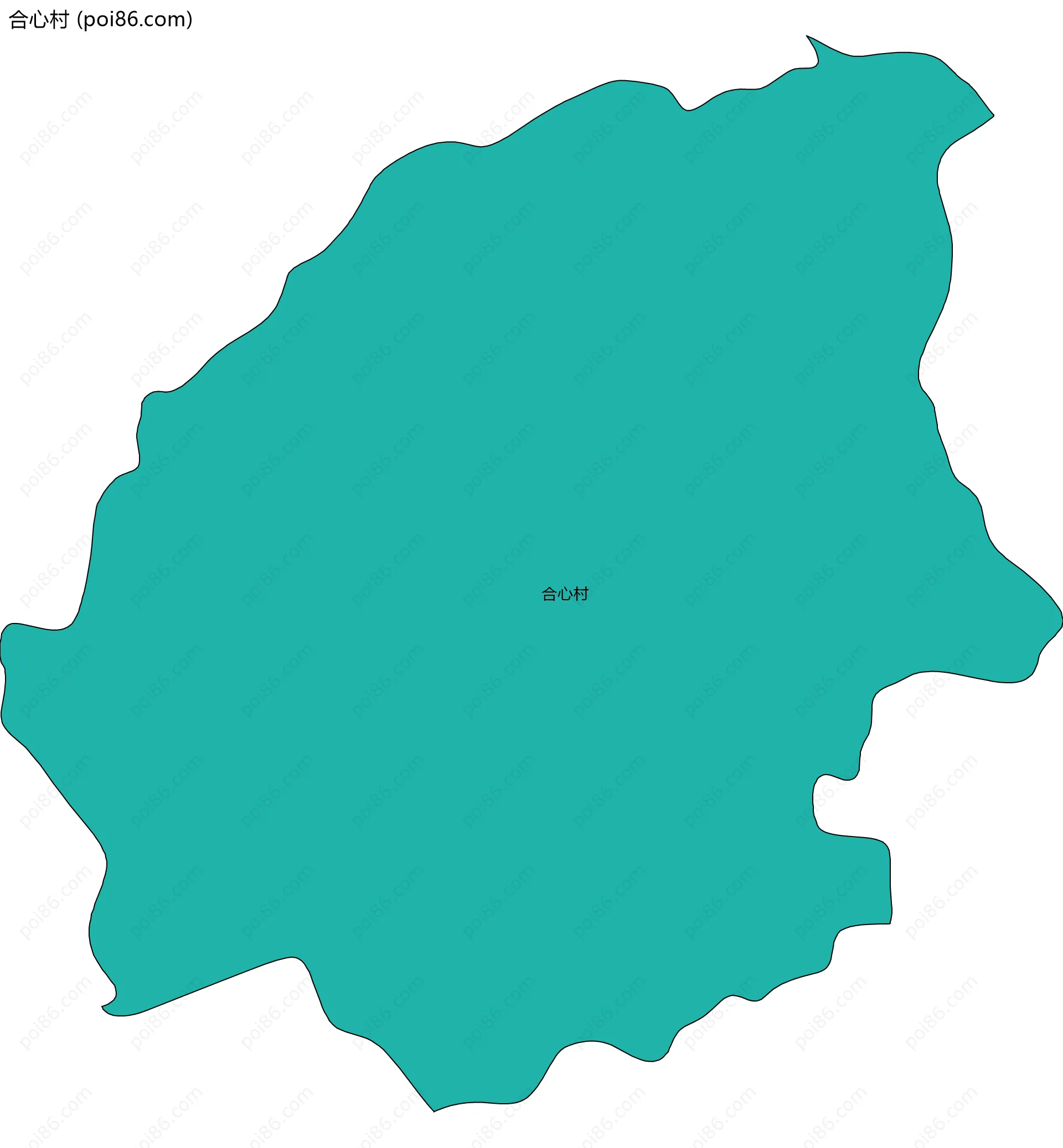 合心村边界地图