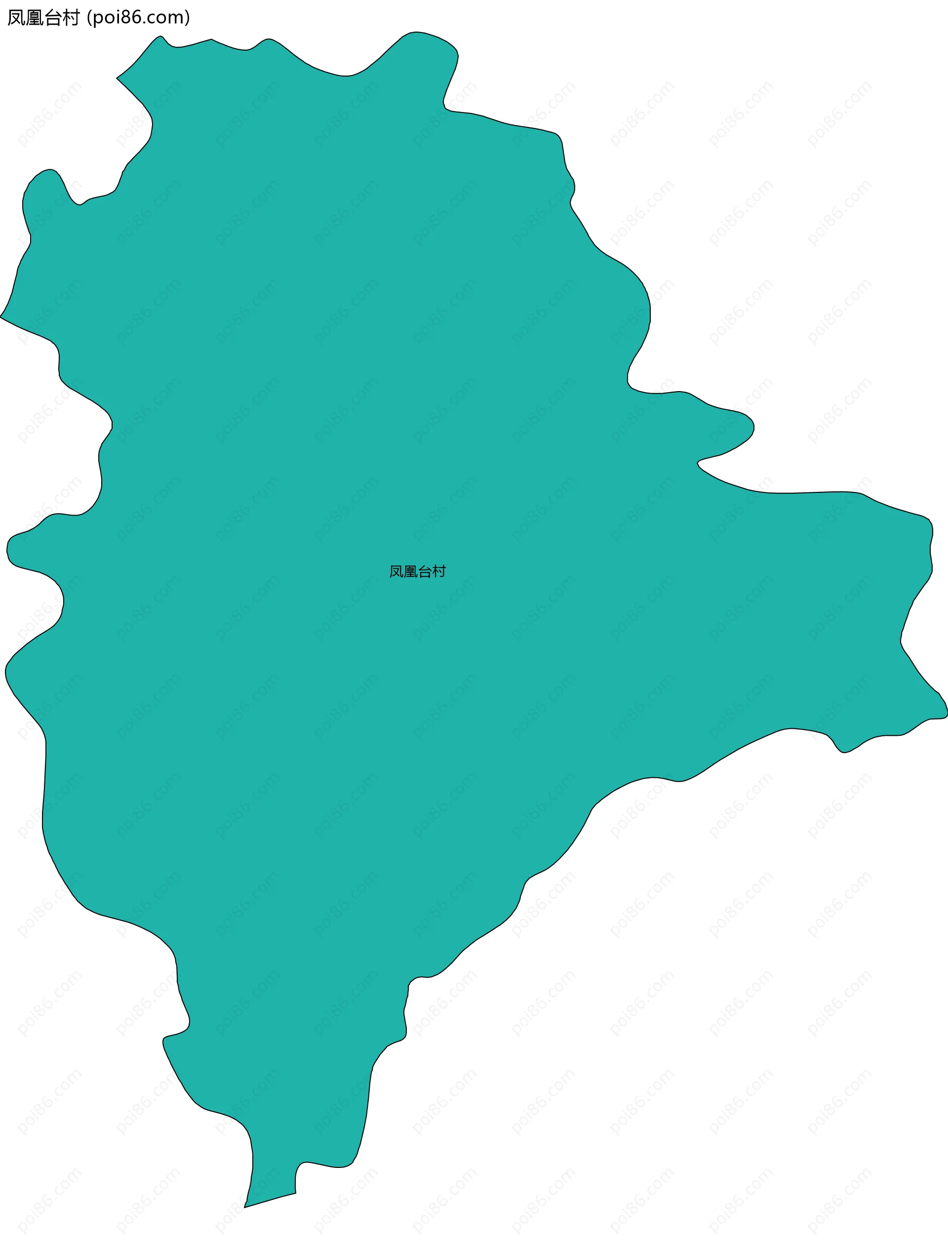 凤凰台村边界地图