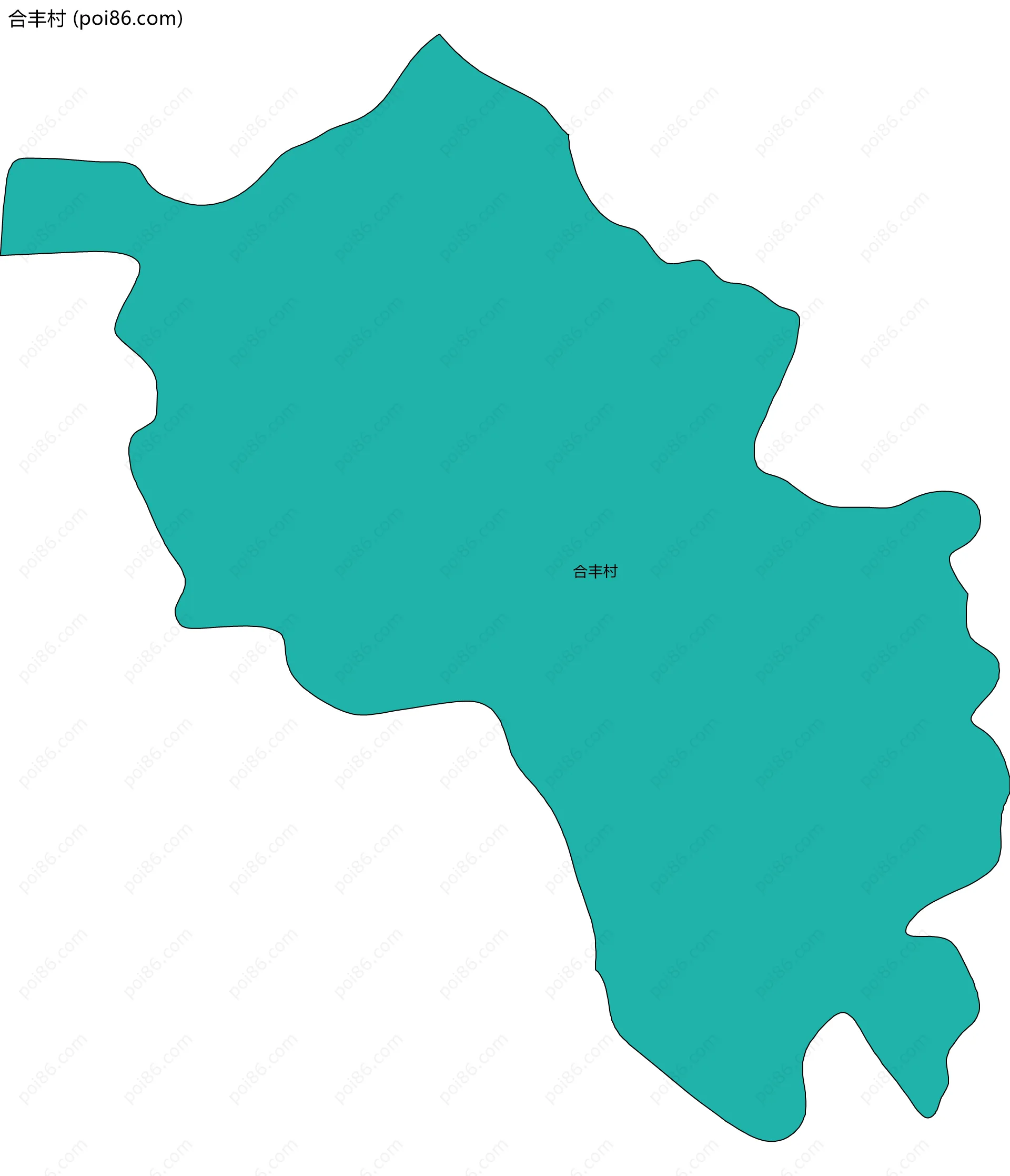 合丰村边界地图