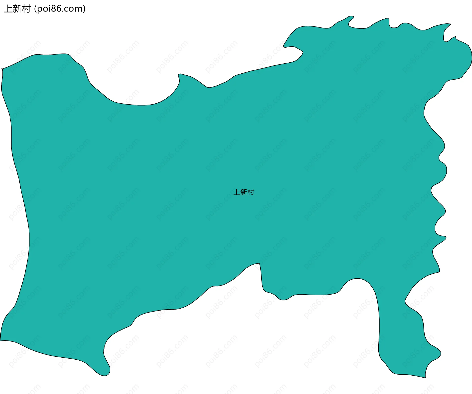 上新村边界地图