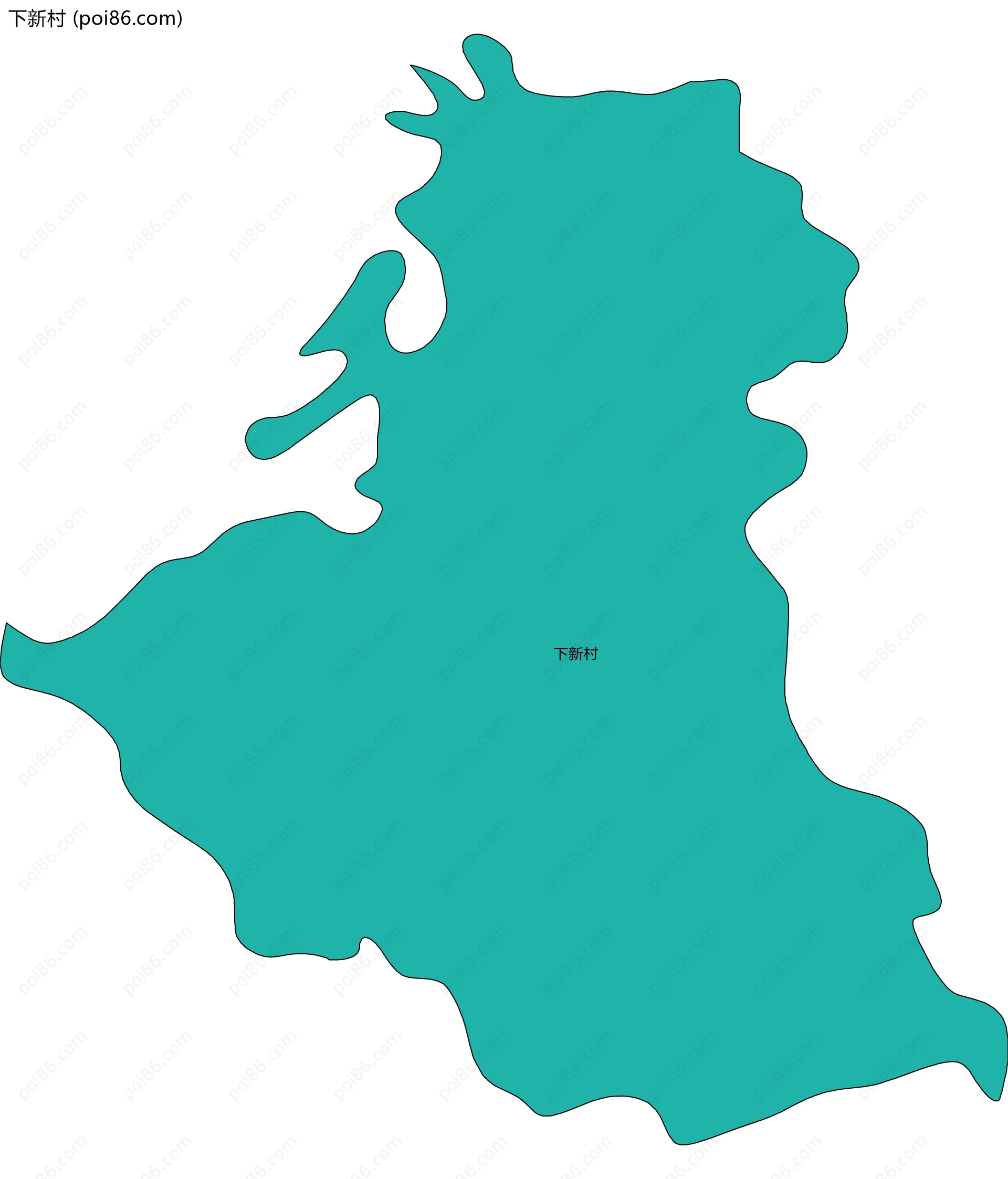 下新村边界地图