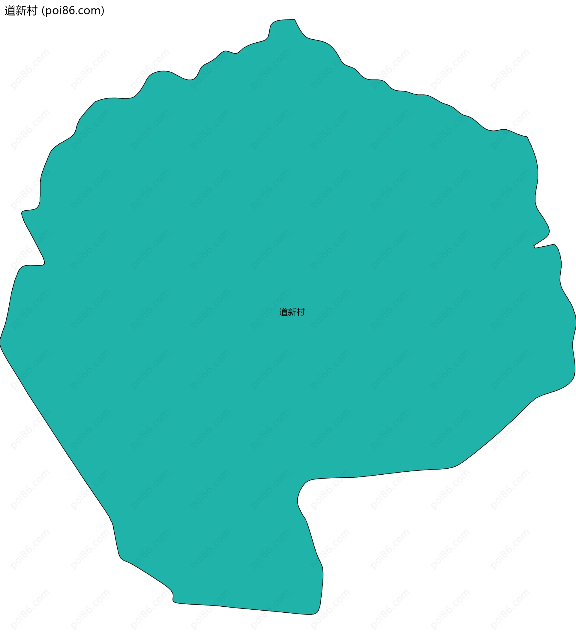 道新村边界地图