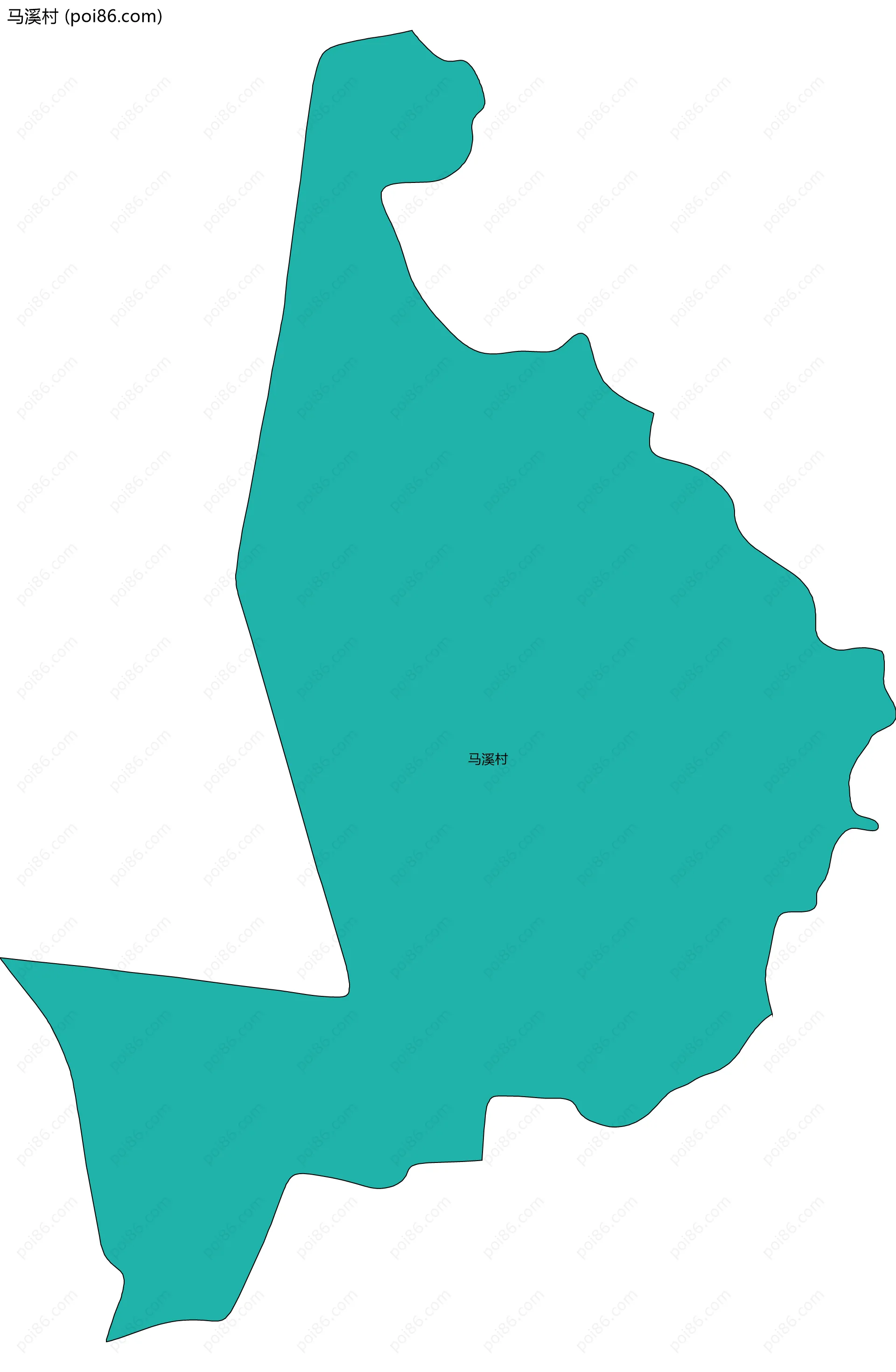 马溪村边界地图