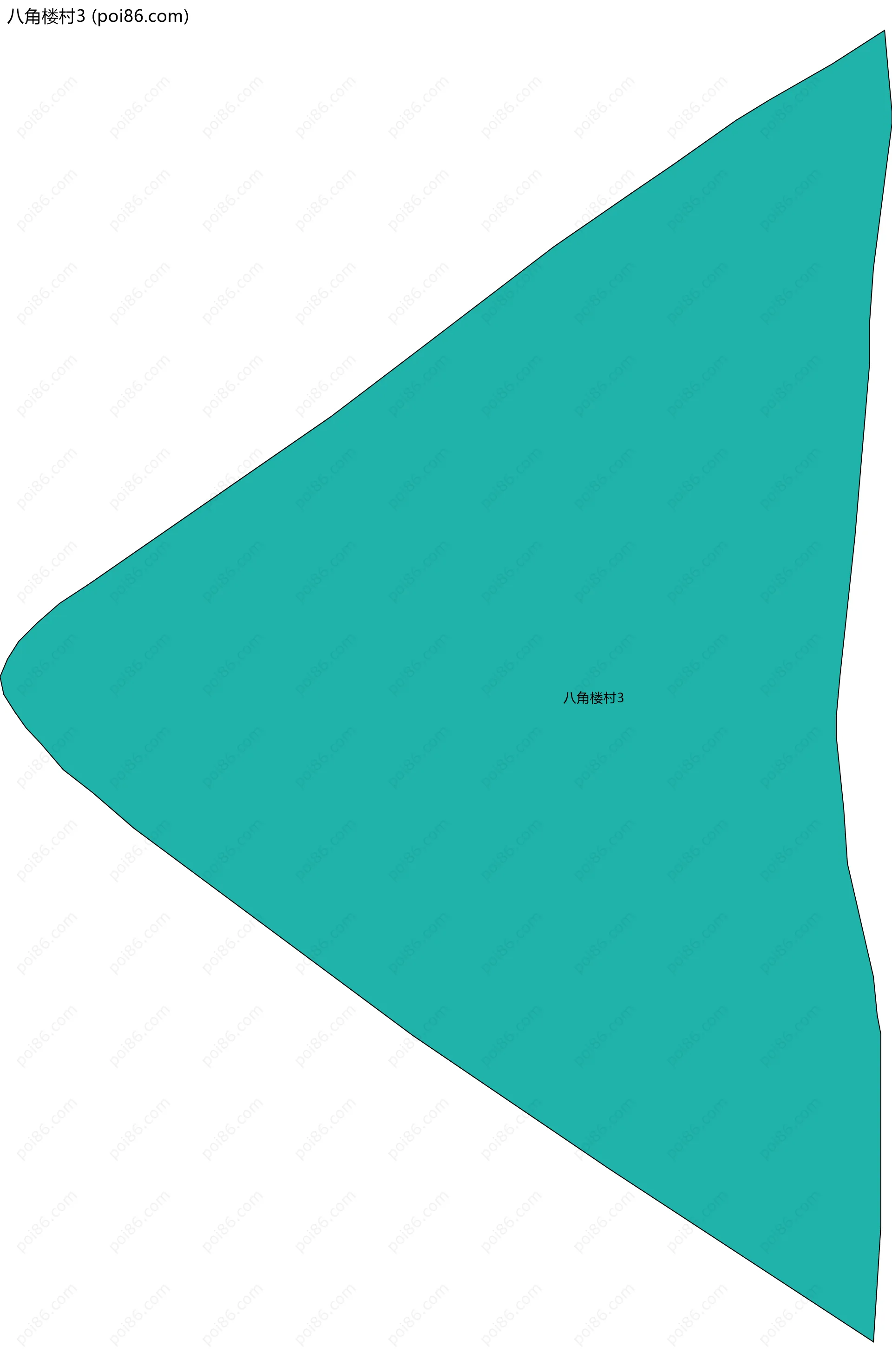 八角楼村3边界地图