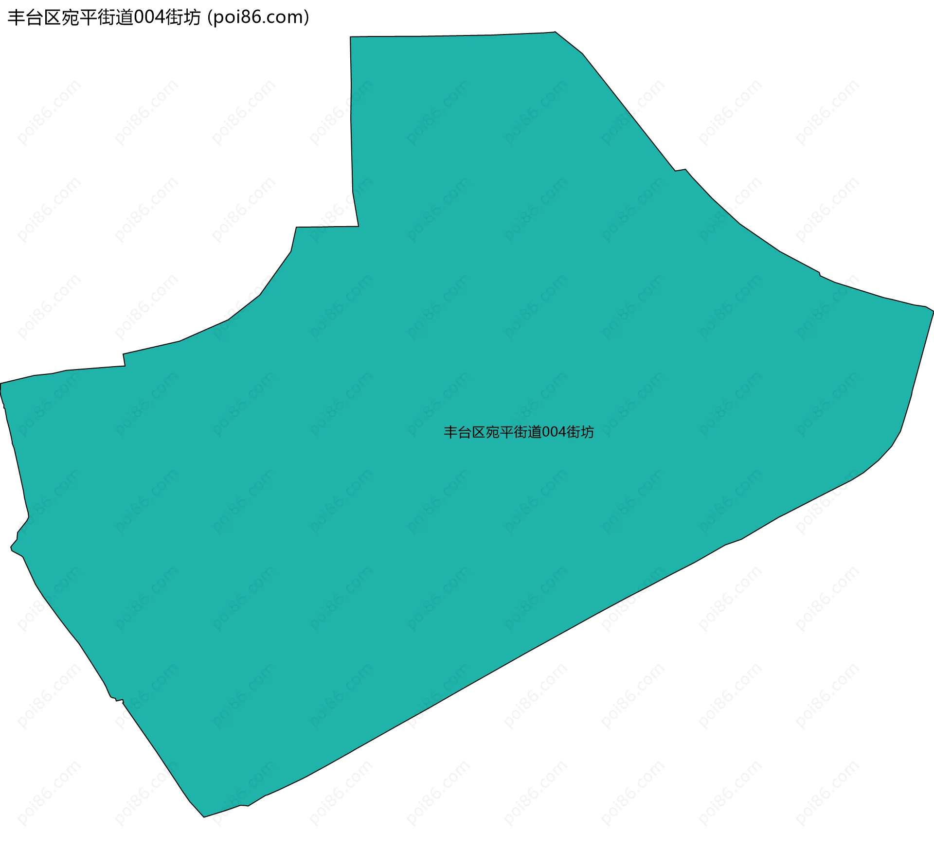 丰台区宛平街道004街坊边界地图