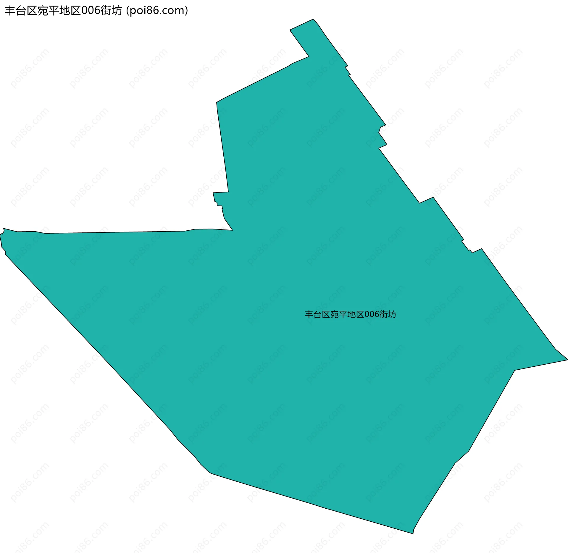 丰台区宛平地区006街坊边界地图