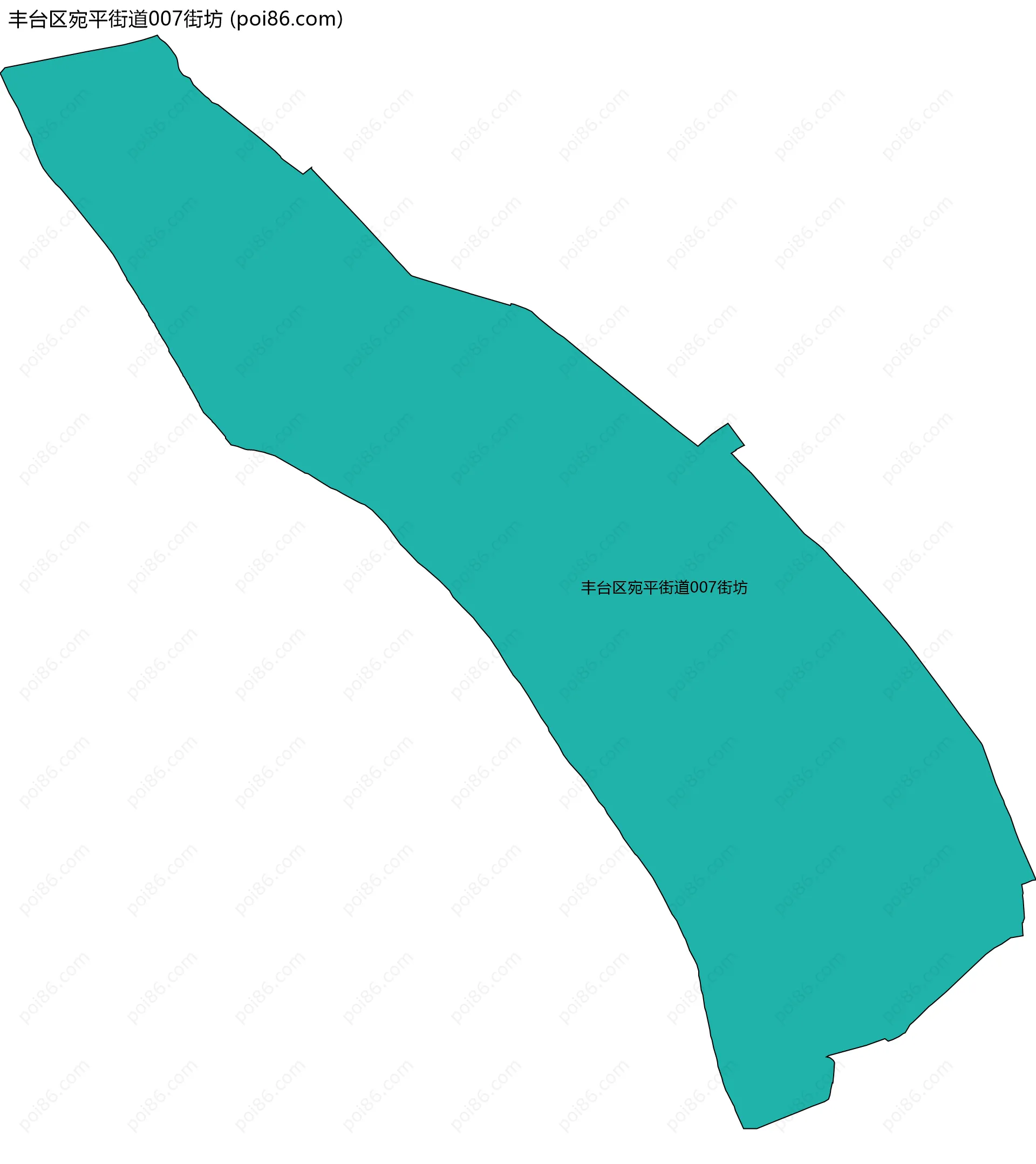 丰台区宛平街道007街坊边界地图