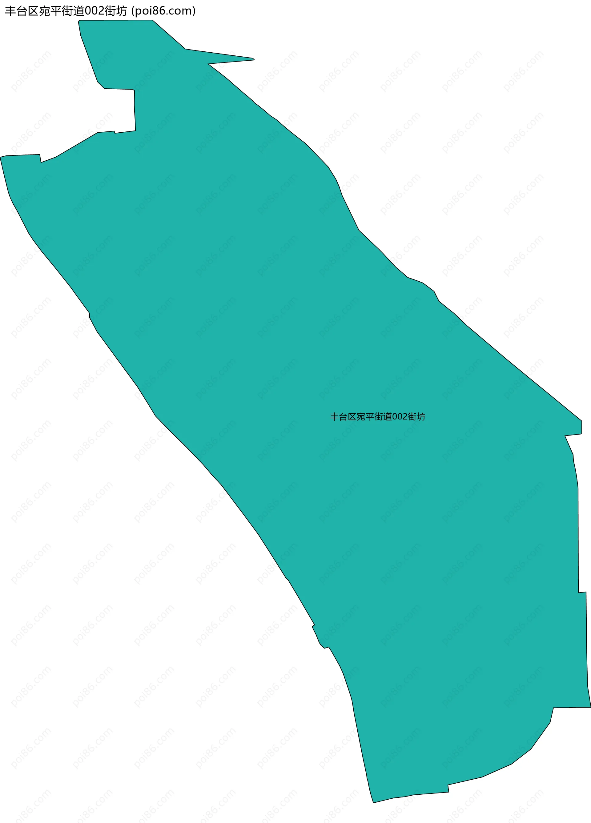 丰台区宛平街道002街坊边界地图