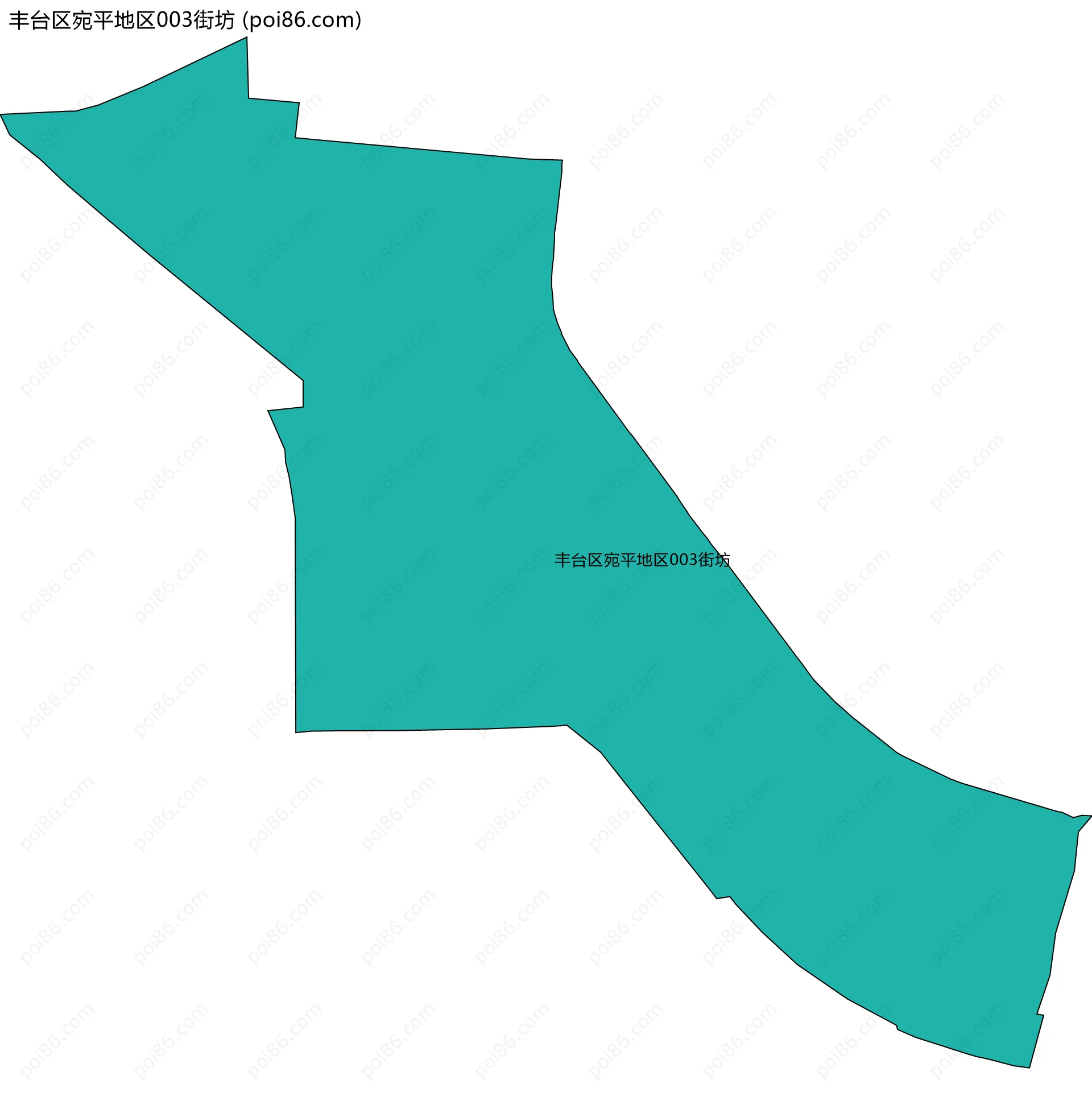 丰台区宛平地区003街坊边界地图