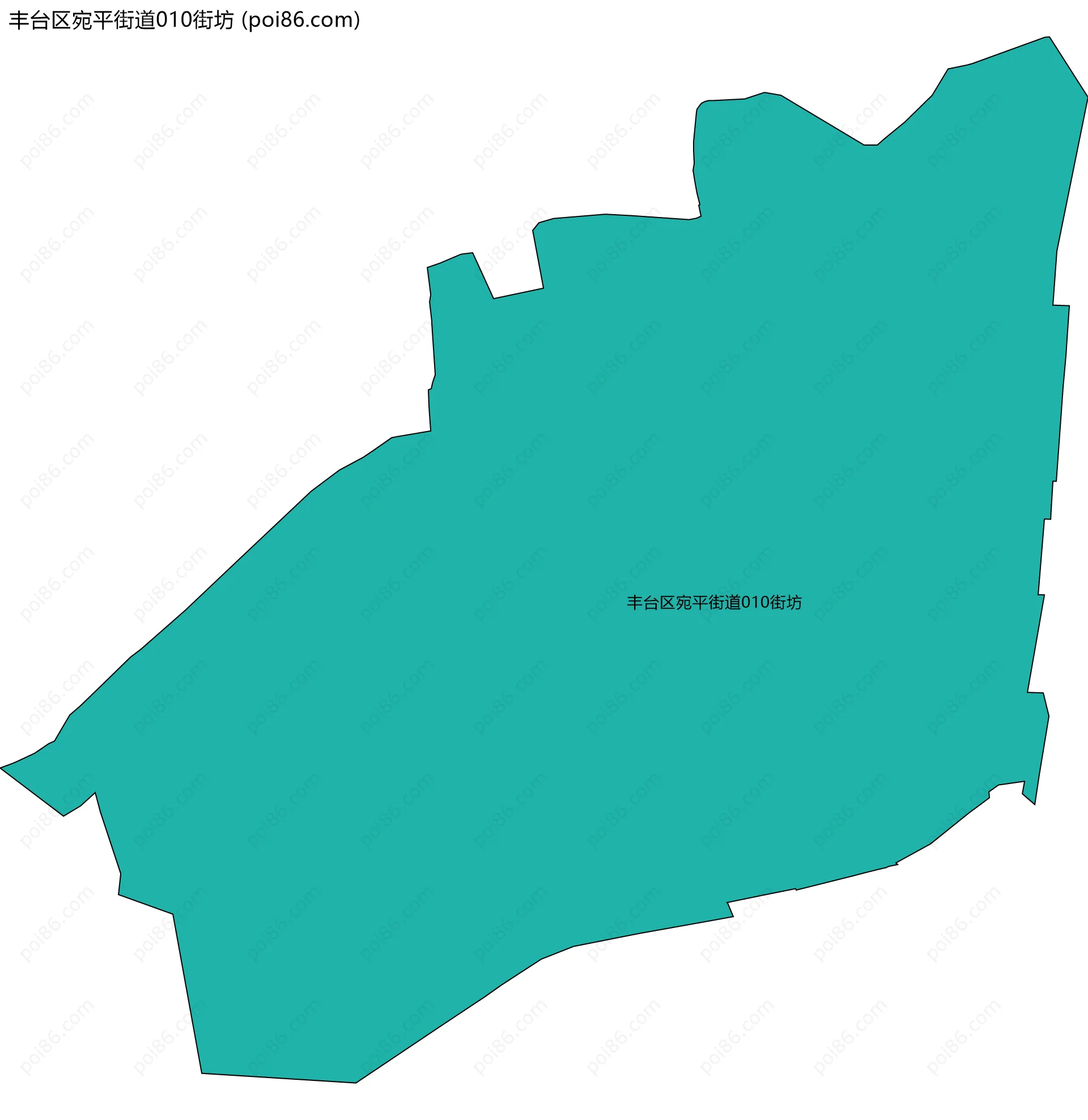 丰台区宛平街道010街坊边界地图