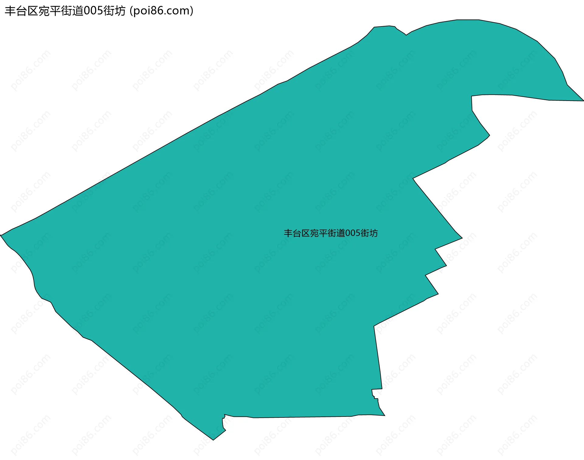 丰台区宛平街道005街坊边界地图