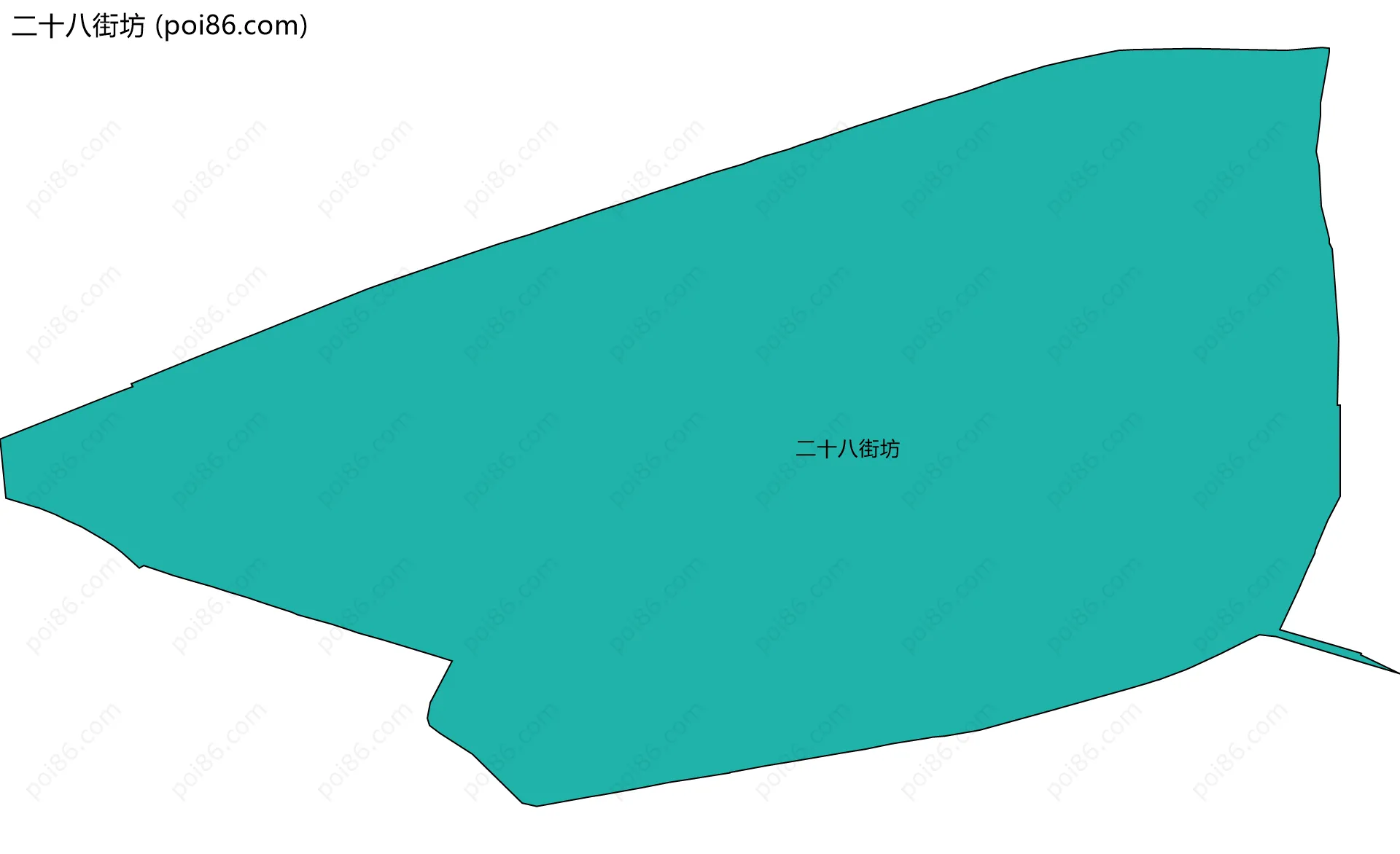 二十八街坊边界地图