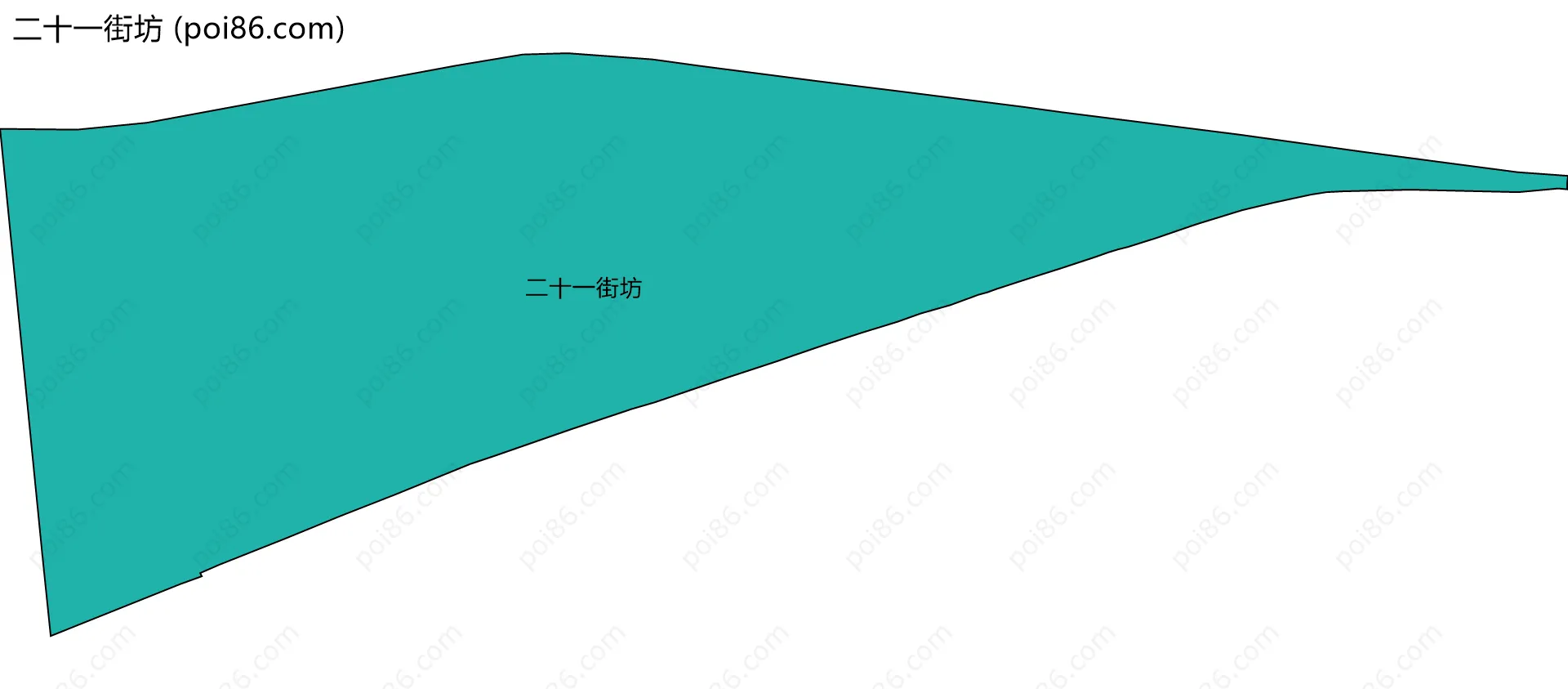 二十一街坊边界地图