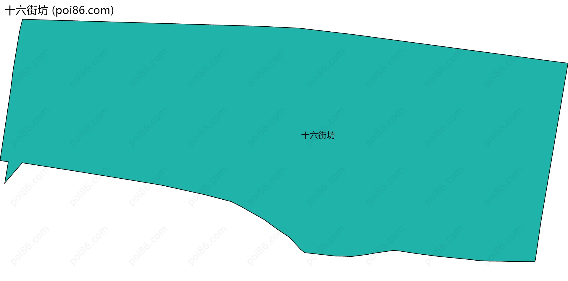 十六街坊边界地图