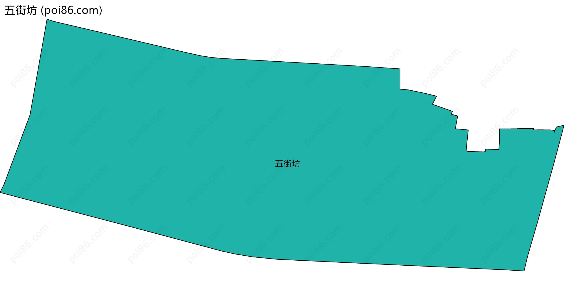 五街坊边界地图