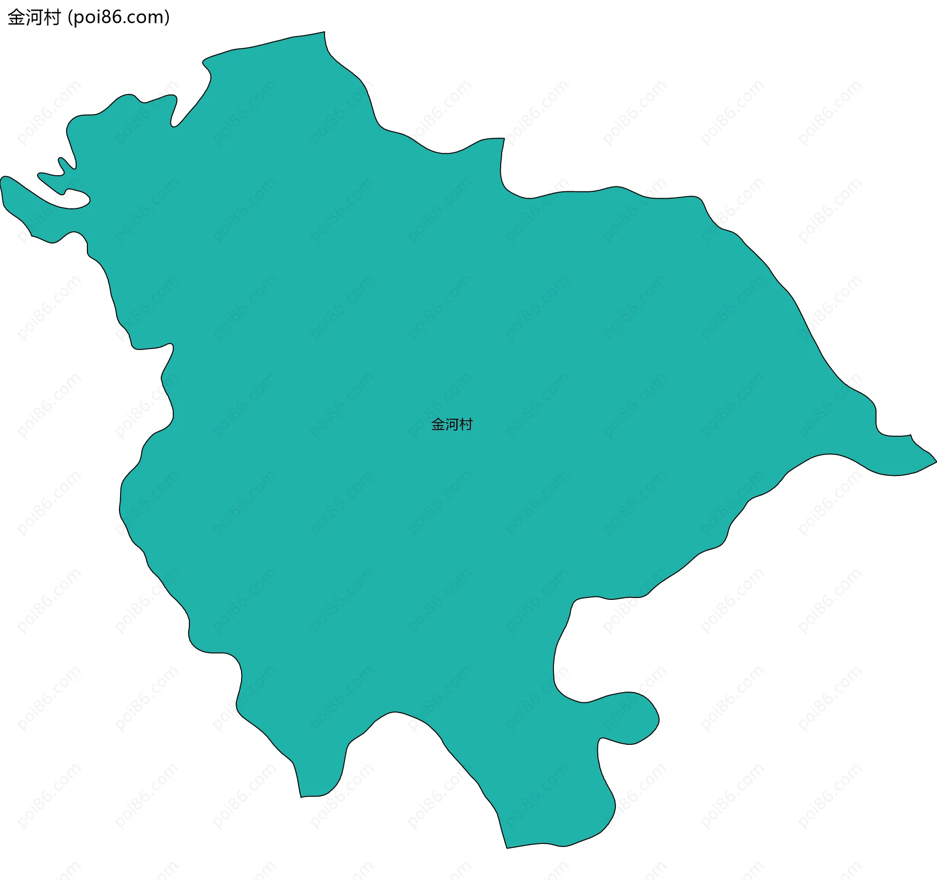 金河村边界地图