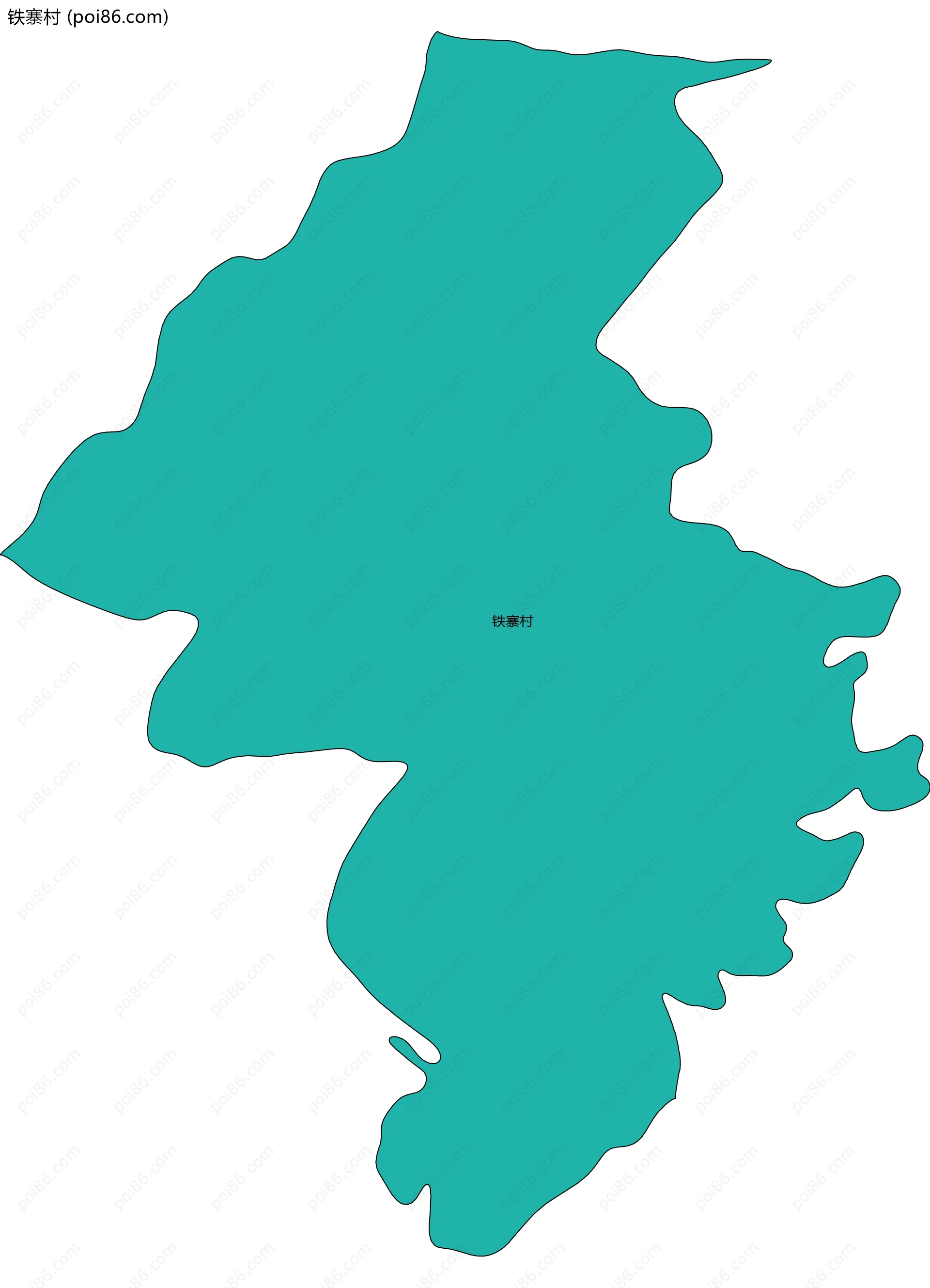 铁寨村边界地图