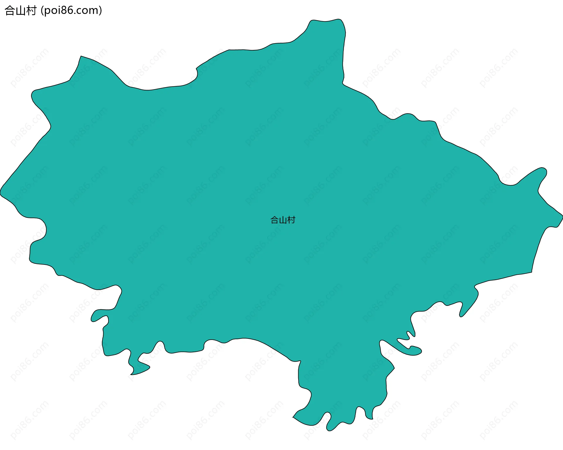 合山村边界地图