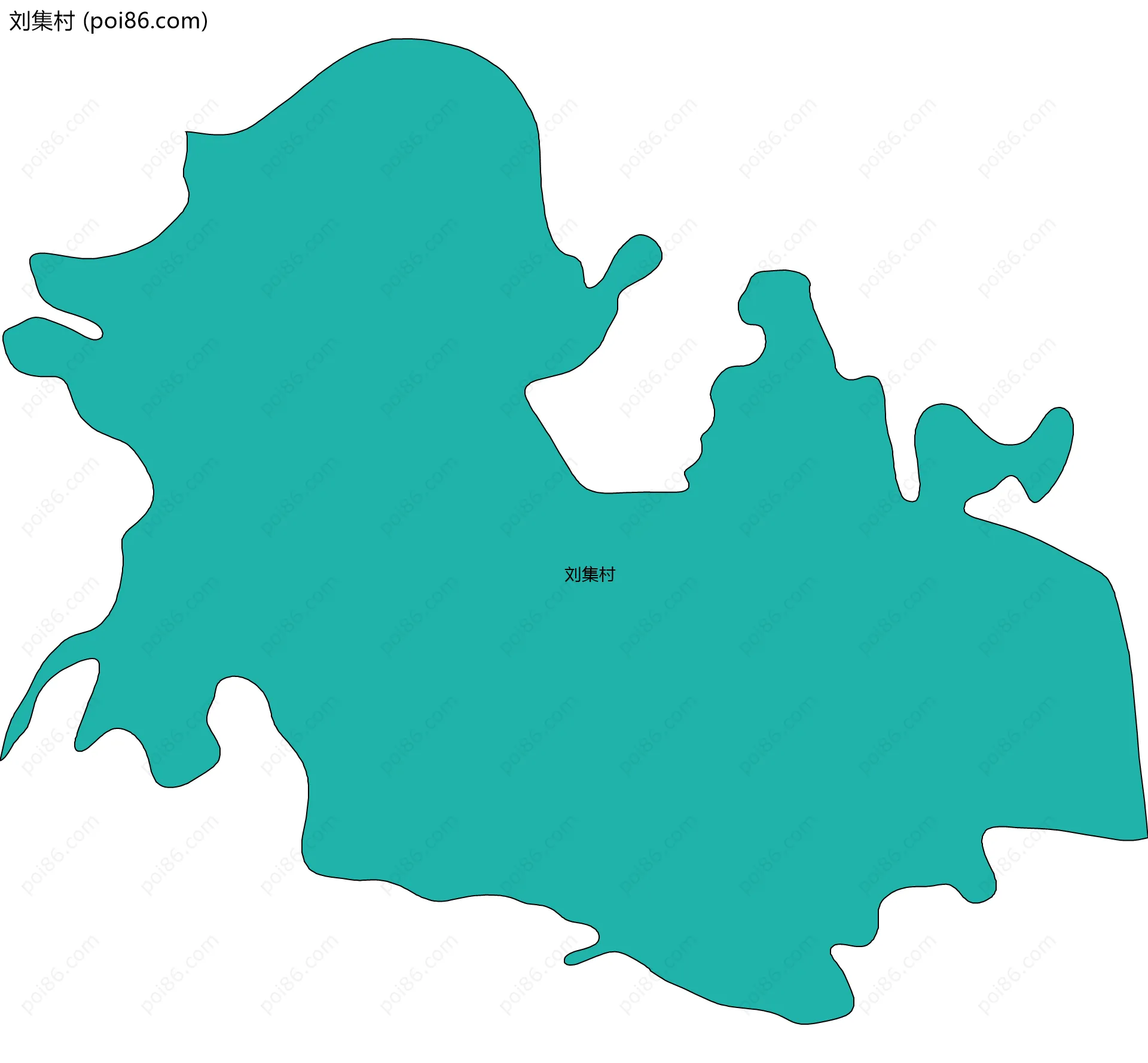 刘集村边界地图