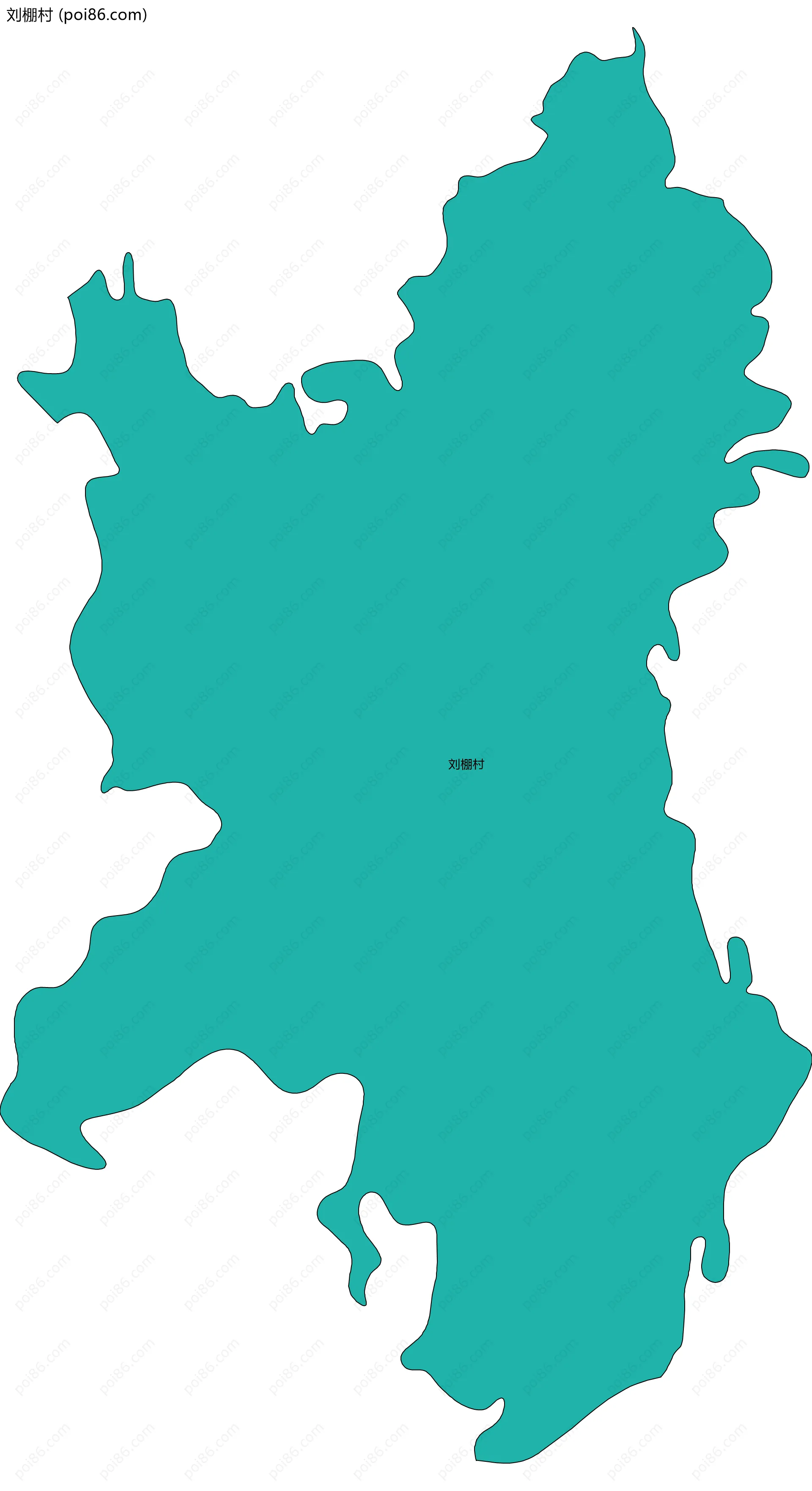 刘棚村边界地图