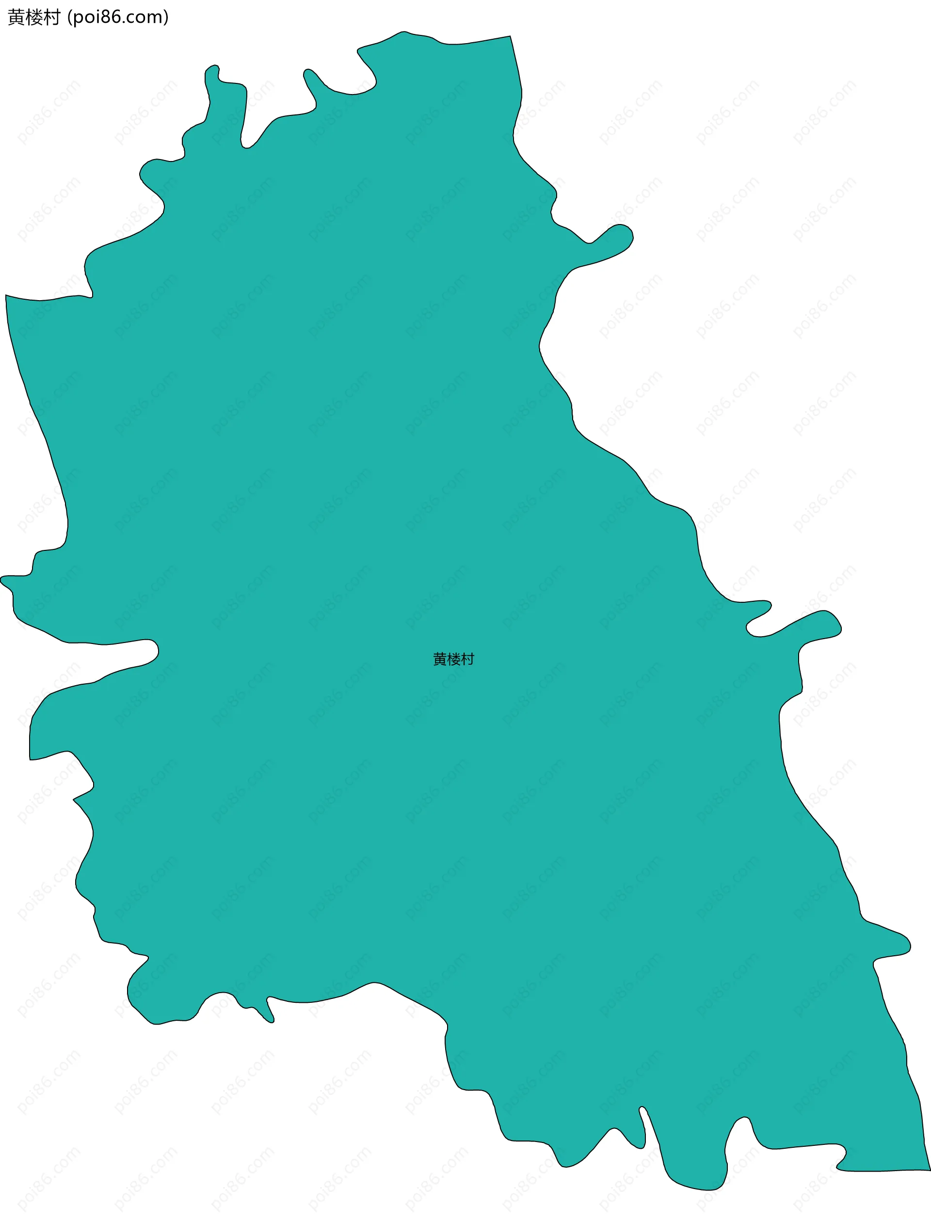 黄楼村边界地图