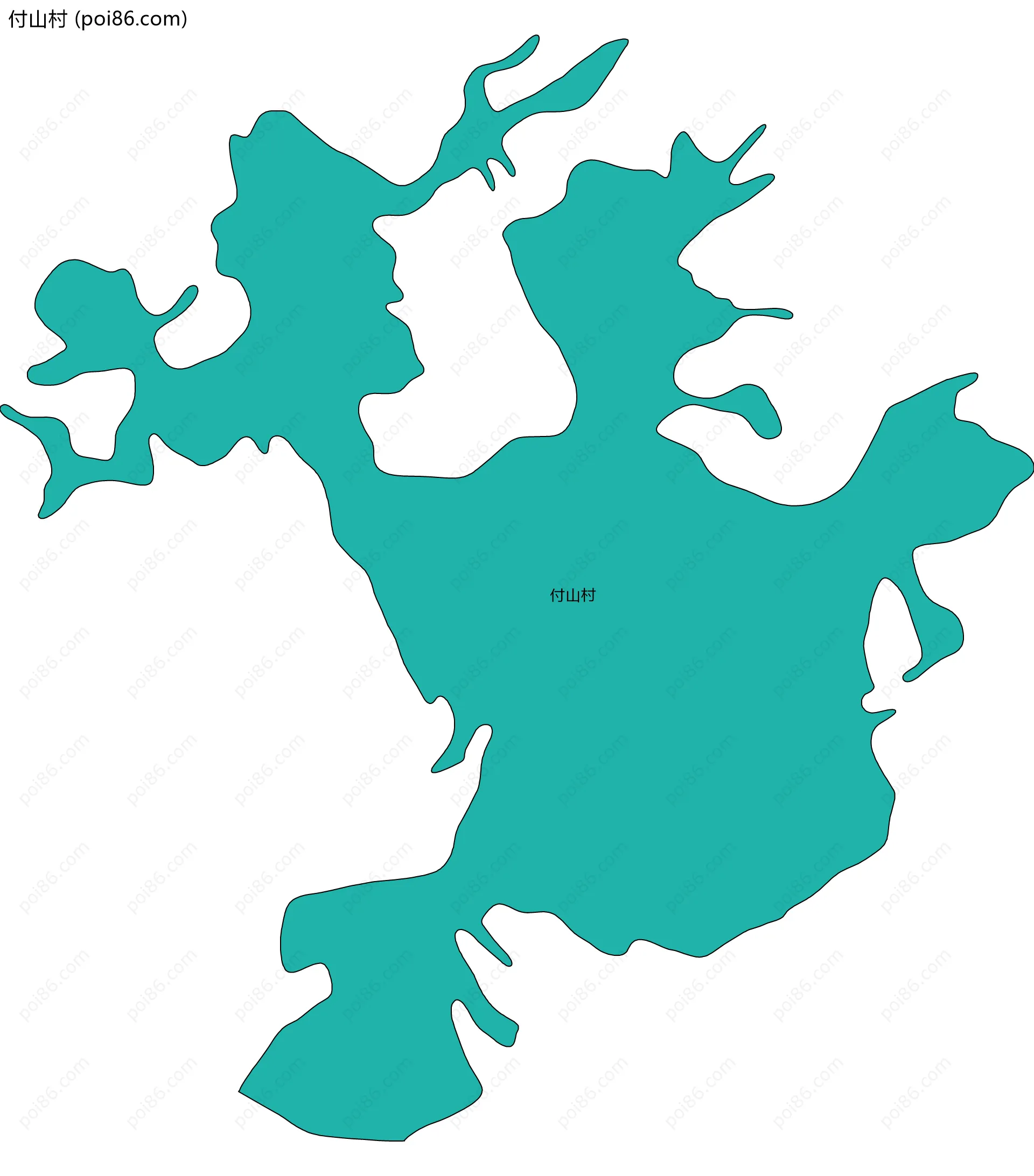 付山村边界地图