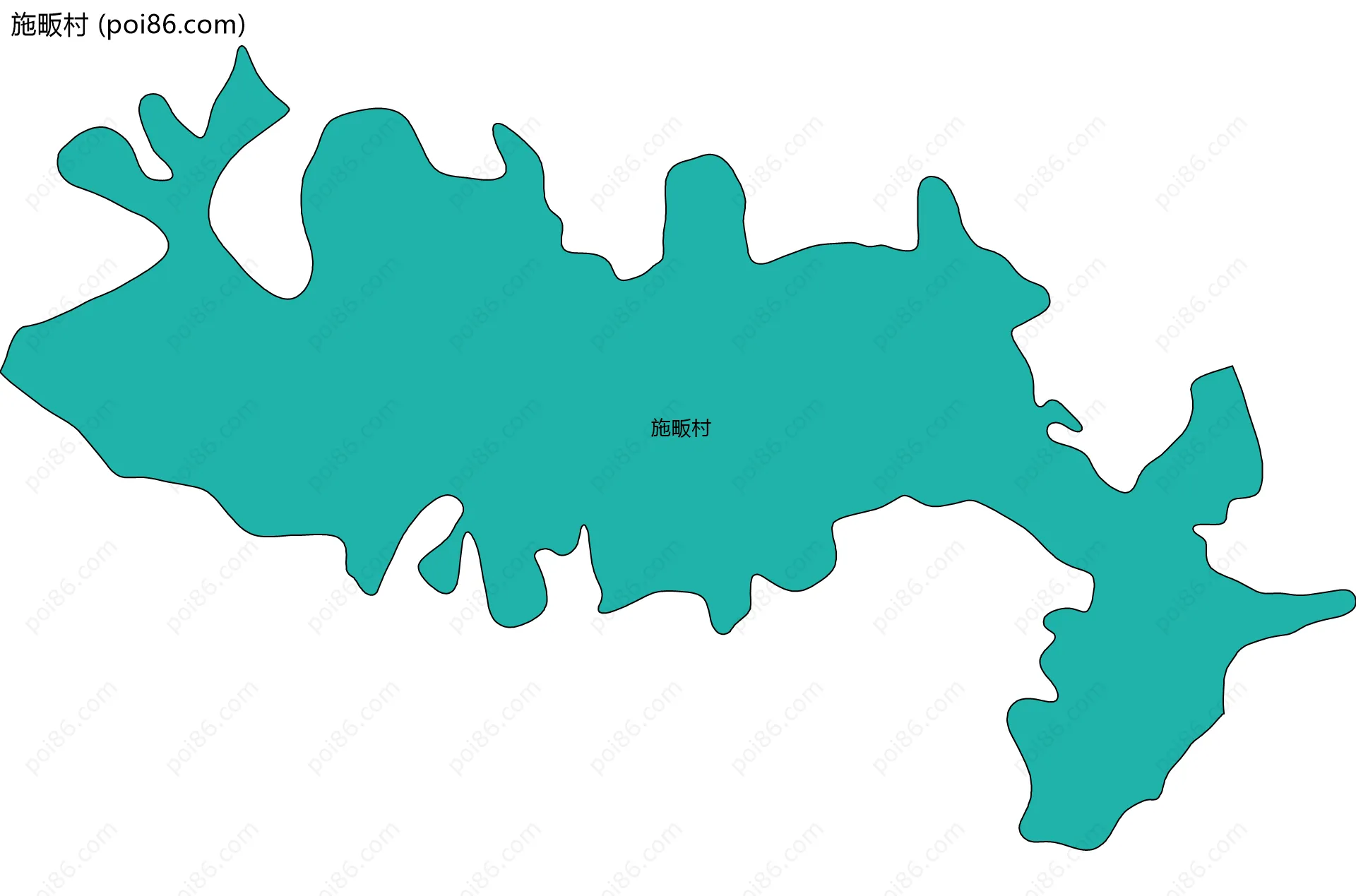 施畈村边界地图