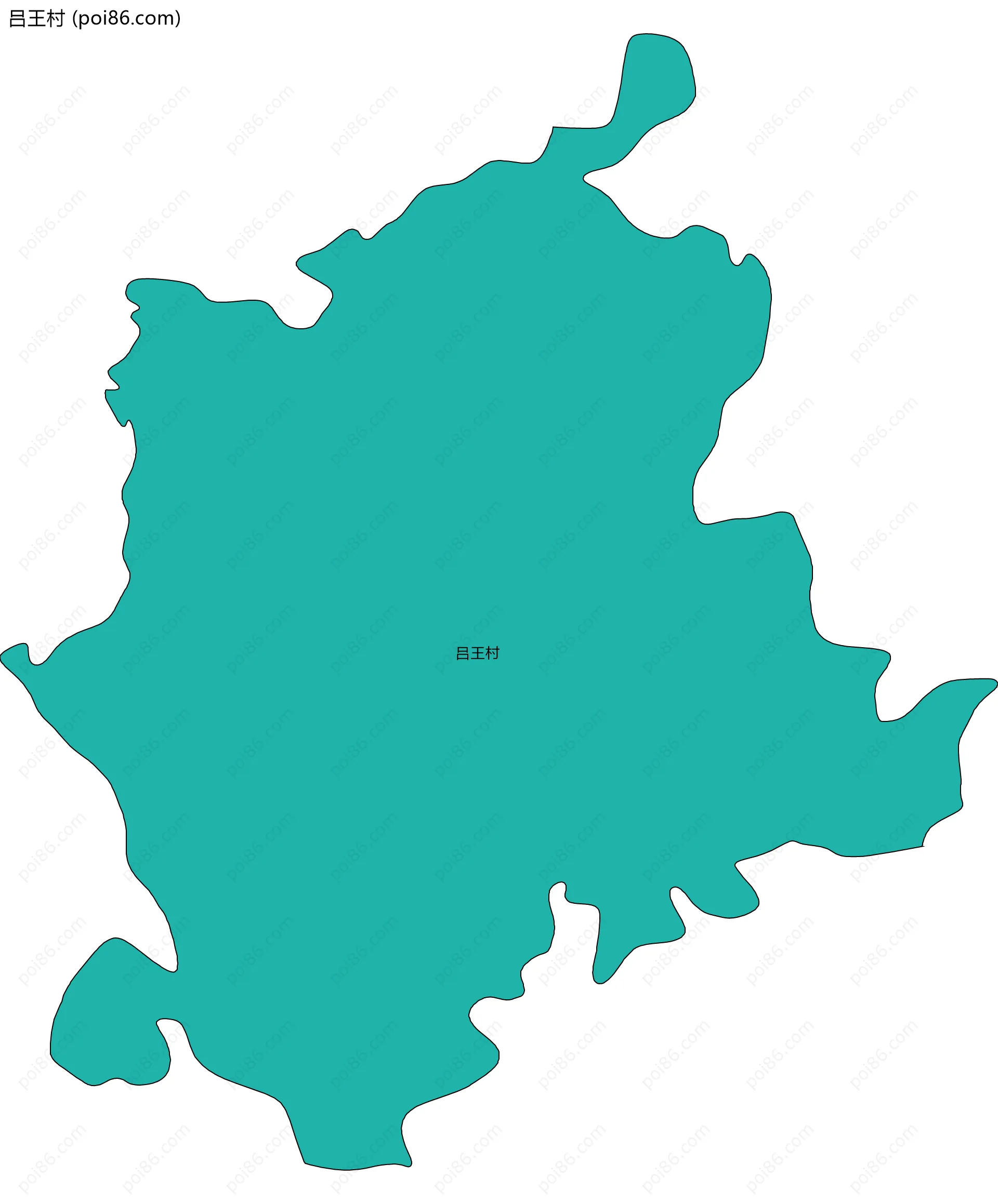 吕王村边界地图