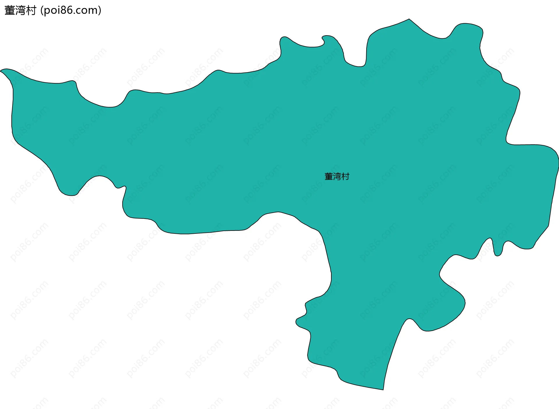 董湾村边界地图