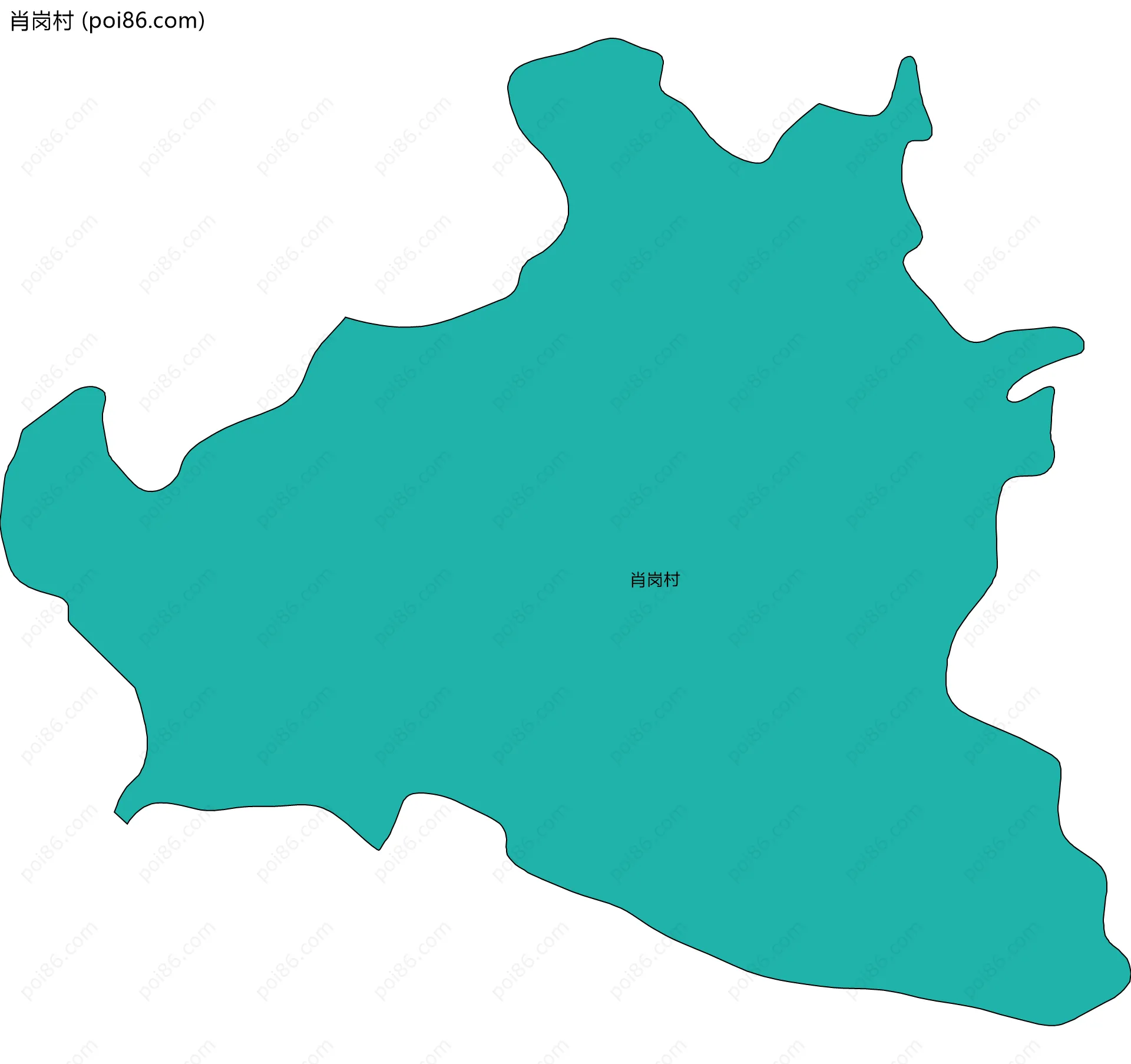 肖岗村边界地图