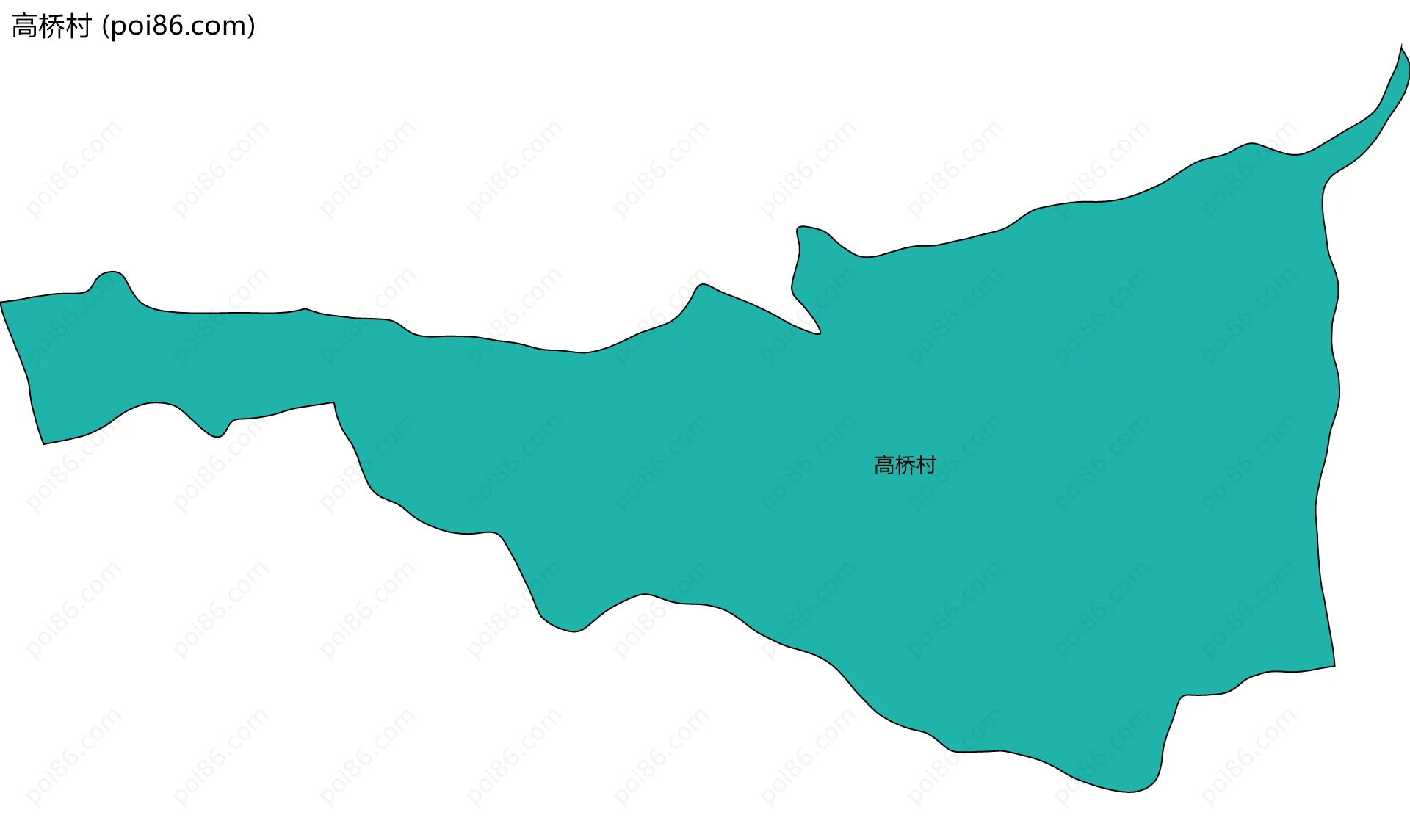 高桥村边界地图