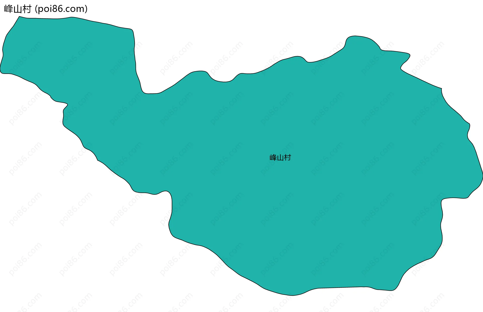 峰山村边界地图