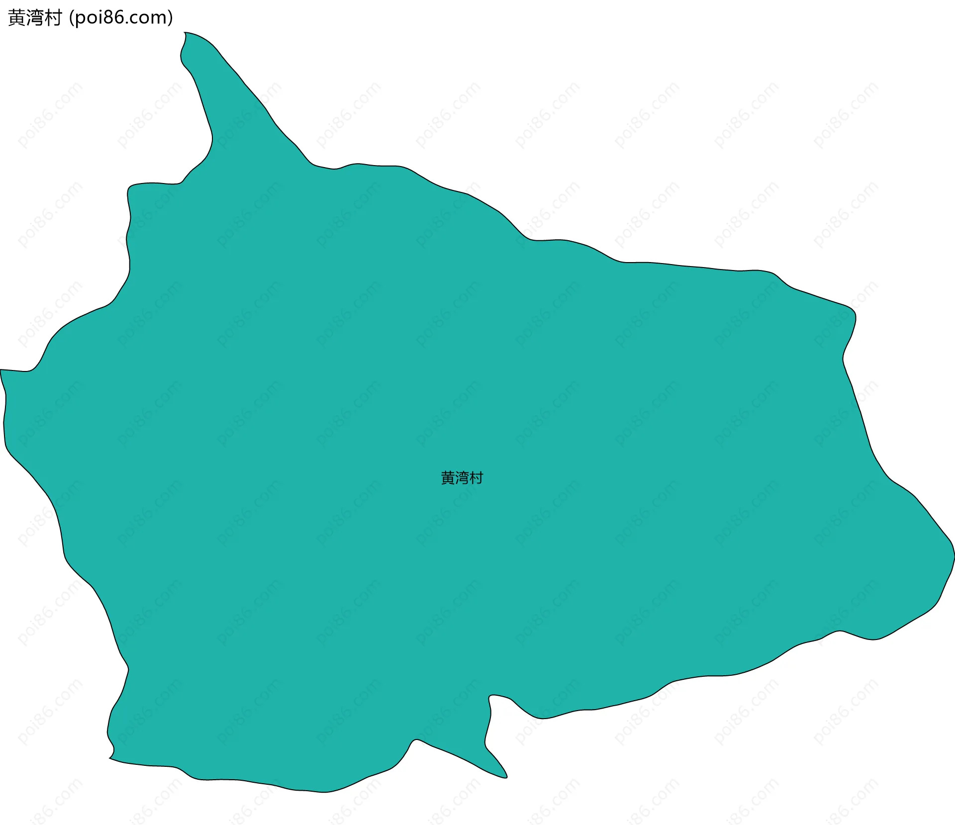 黄湾村边界地图