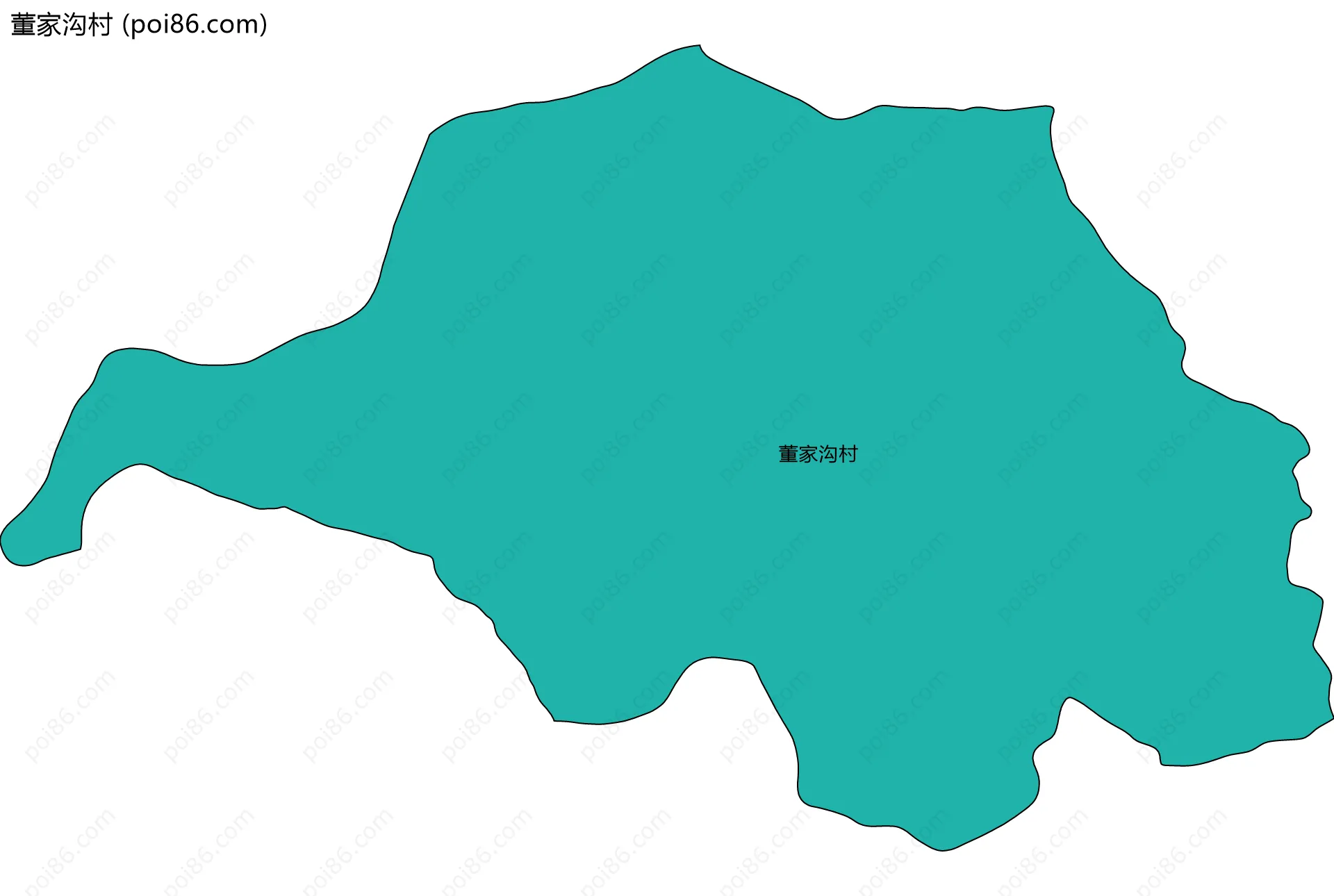 董家沟村边界地图