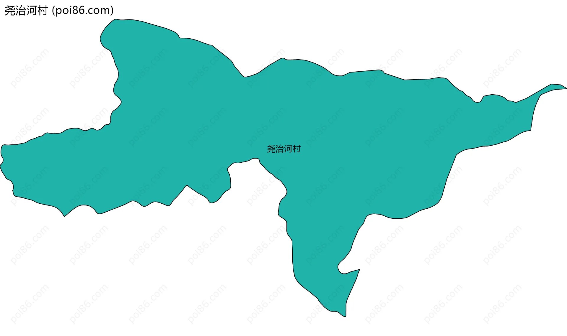 尧治河村边界地图