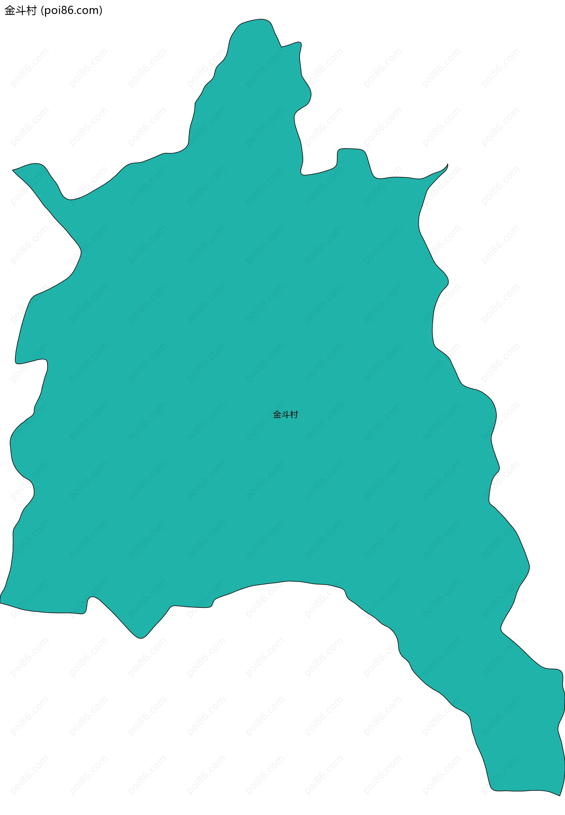 金斗村边界地图